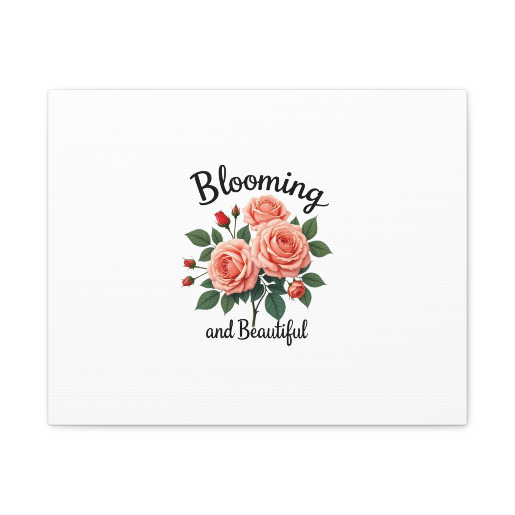 Blooming and Beautiful Rose Bouquet Canvas Wall Art