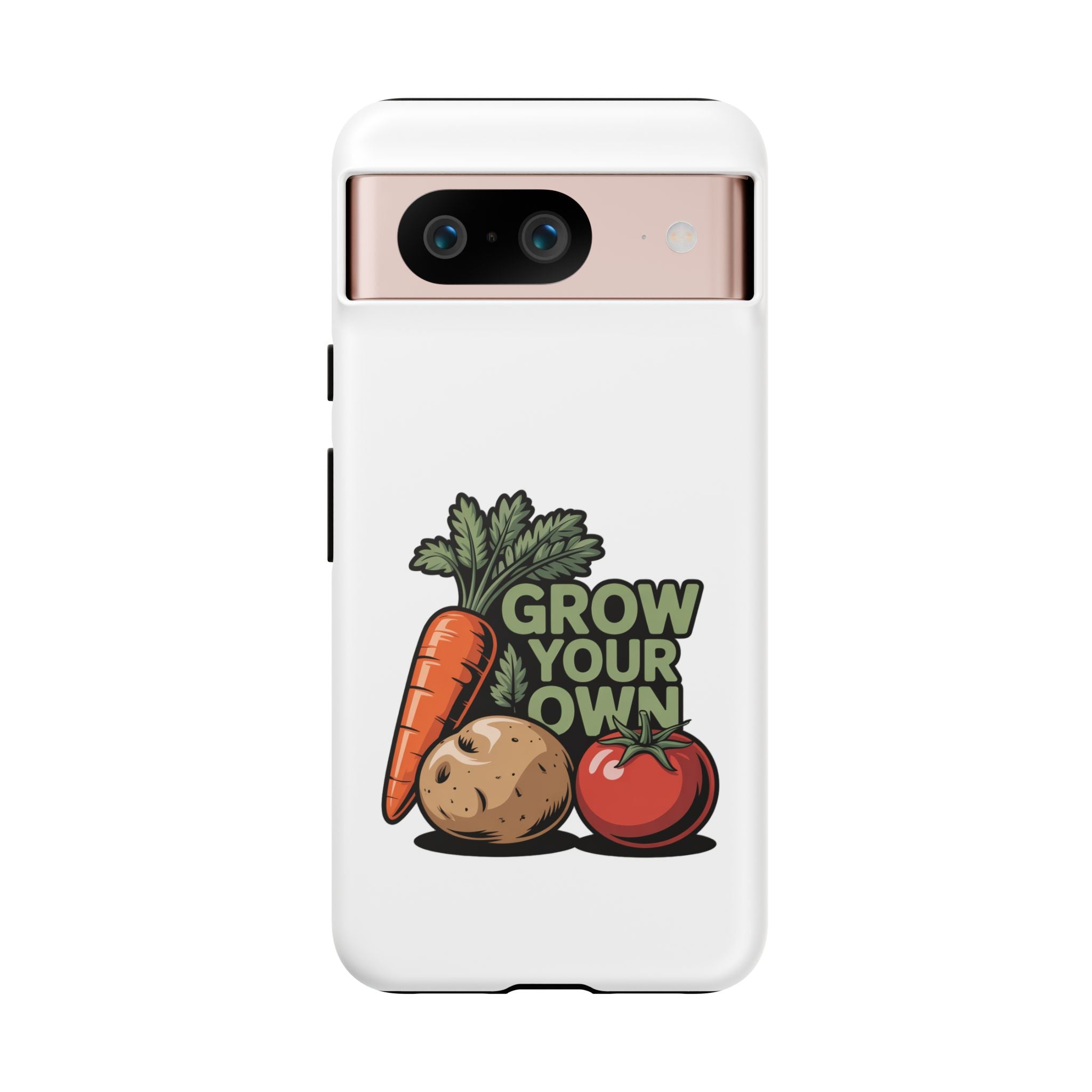 Grow Your Own Vegetables Phone Case — Gardening Carrot Potato Tomato Design