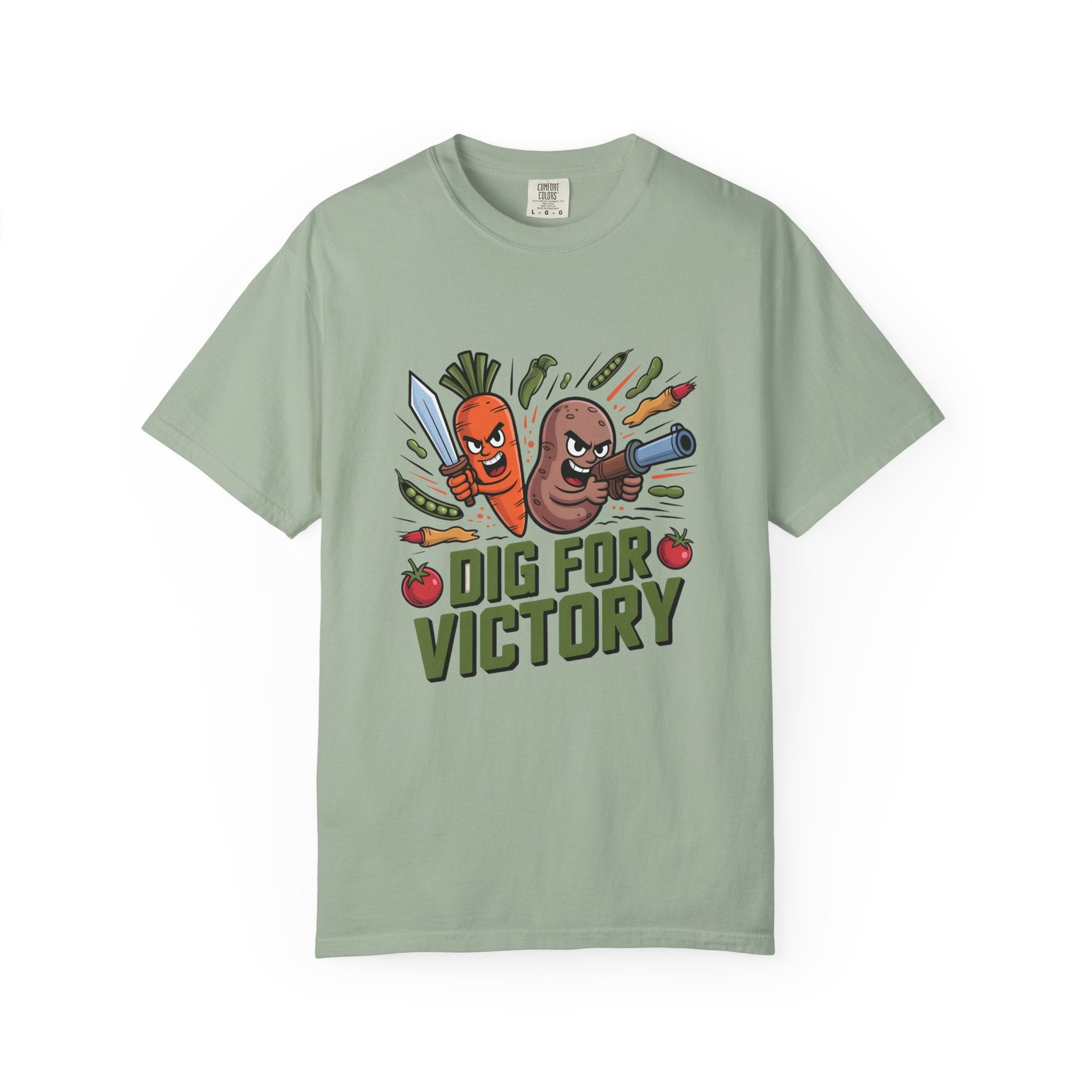 Dig for Victory T-Shirt — Retro Veggie Garden Graphic Tee