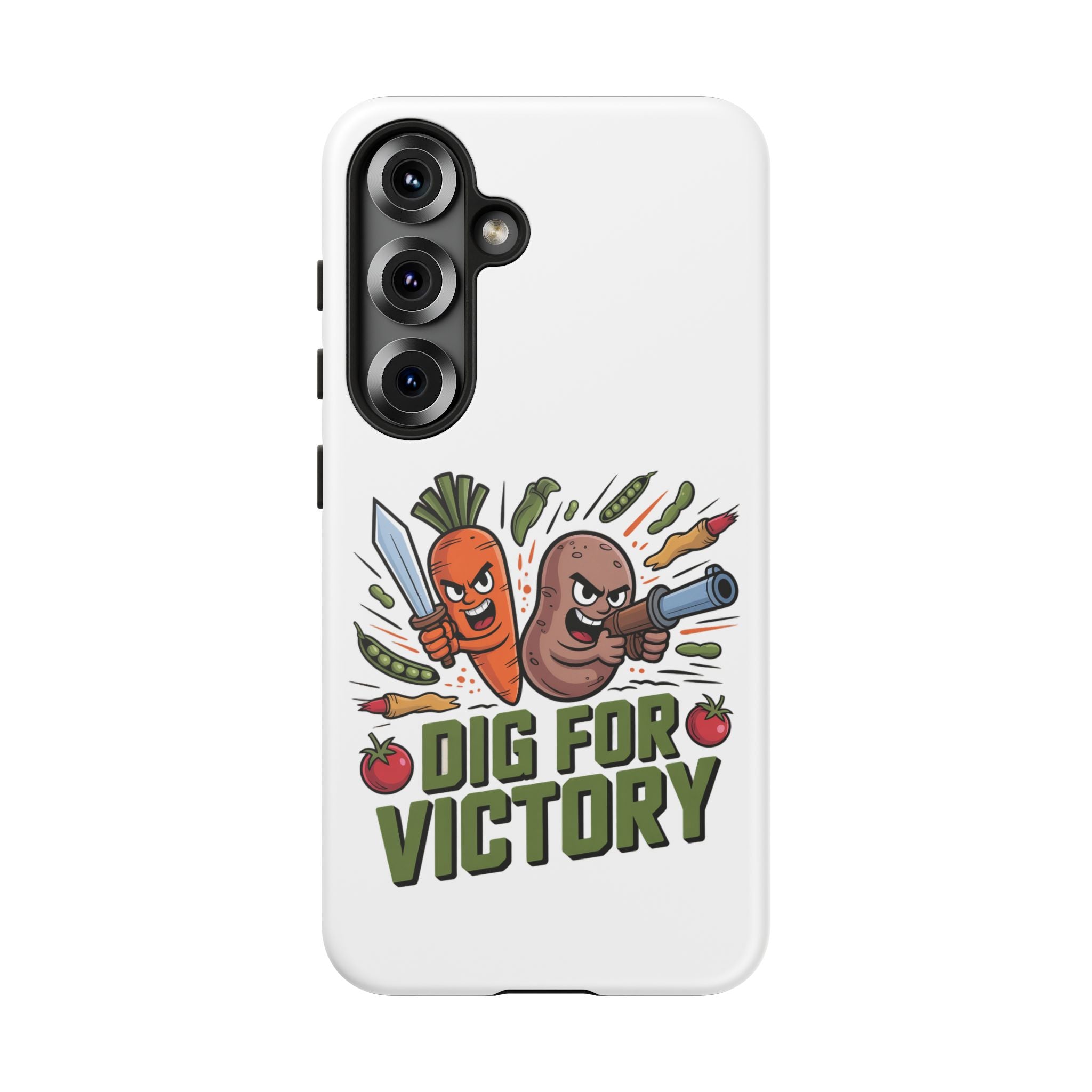 Phone Case — 'Dig For Victory' Veggie Combat Garden Design