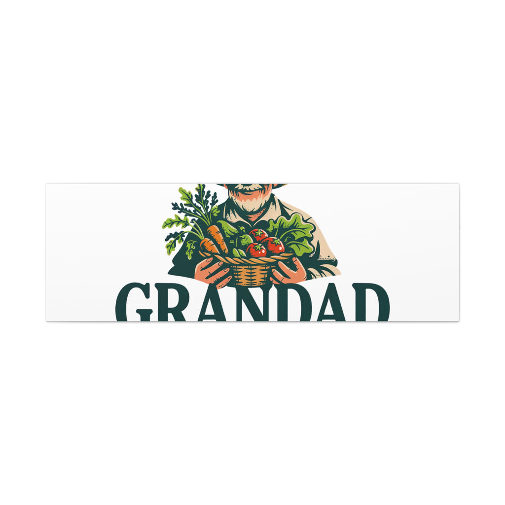 Grandad Top Gardener Canvas – Stretched Matte Wall Art
