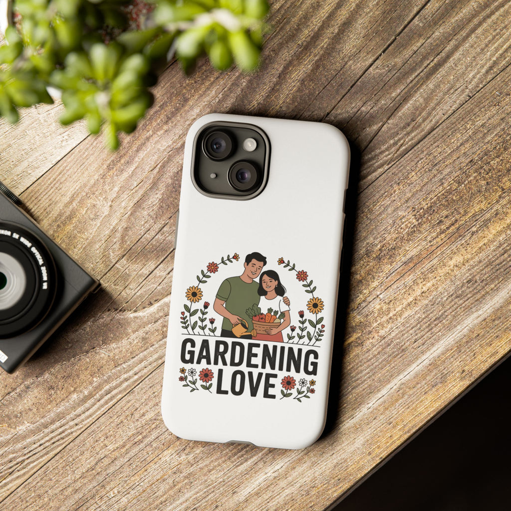 Gardening Love Phone Case — Floral Couple Protective Phone Cover