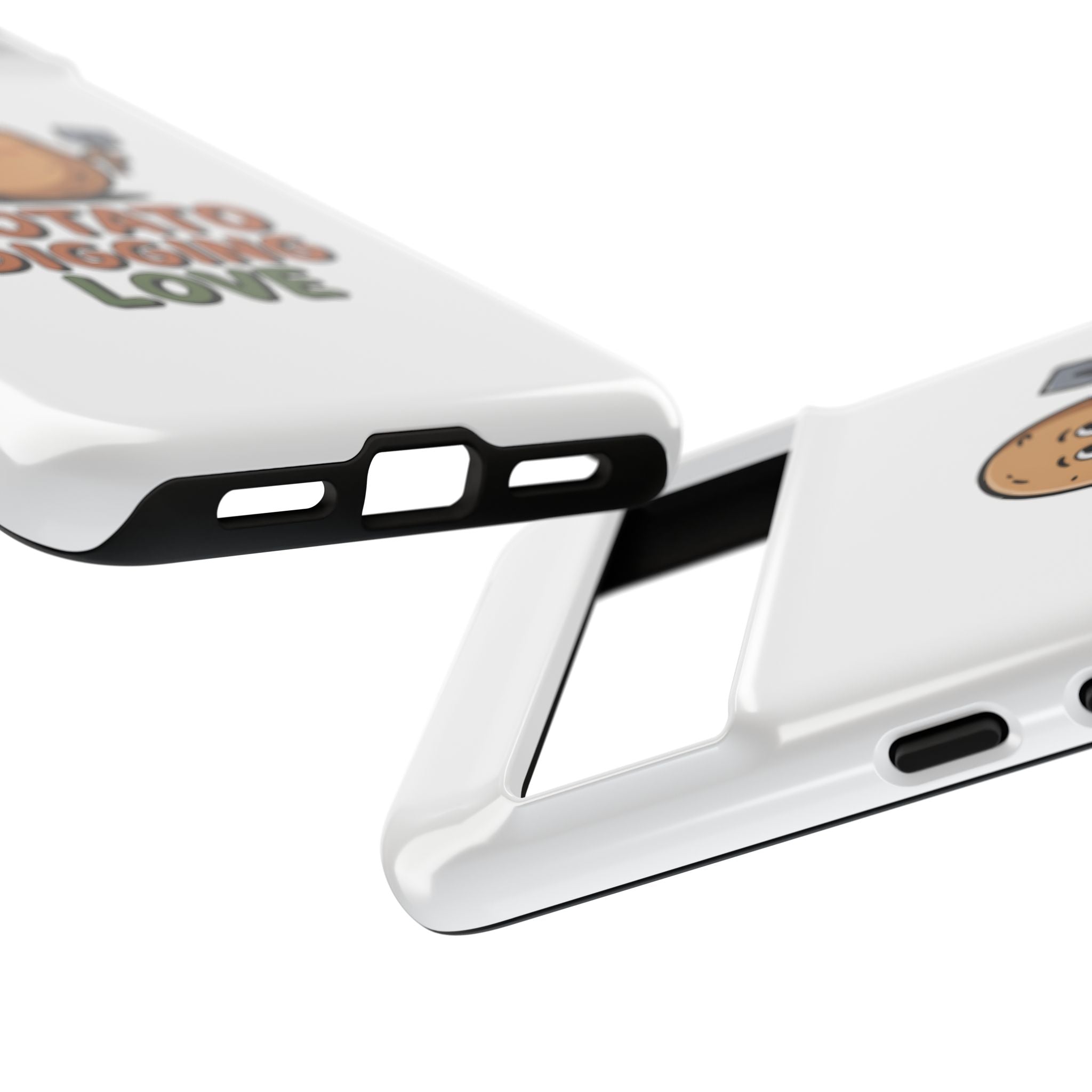 Phone Case — "Potato Digging Love" Cute Gardening Cartoon Protective Cover