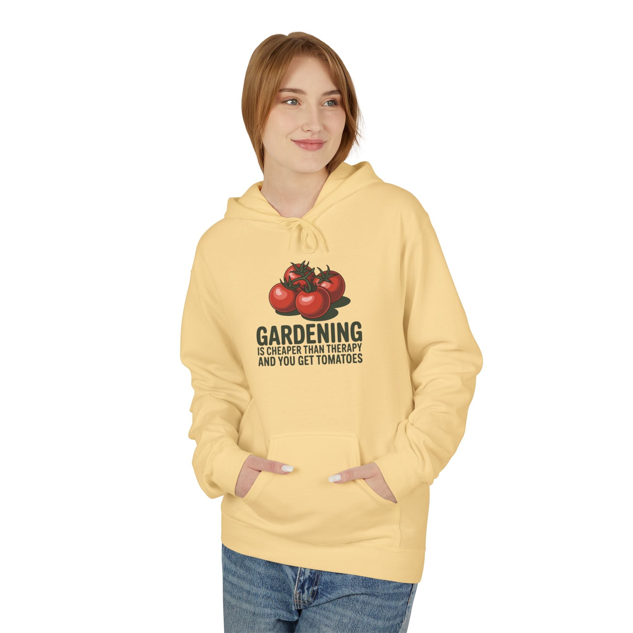 Gardening Is Cheaper Than Therapy Hoodie – Funny Tomato Gardeners Pullover