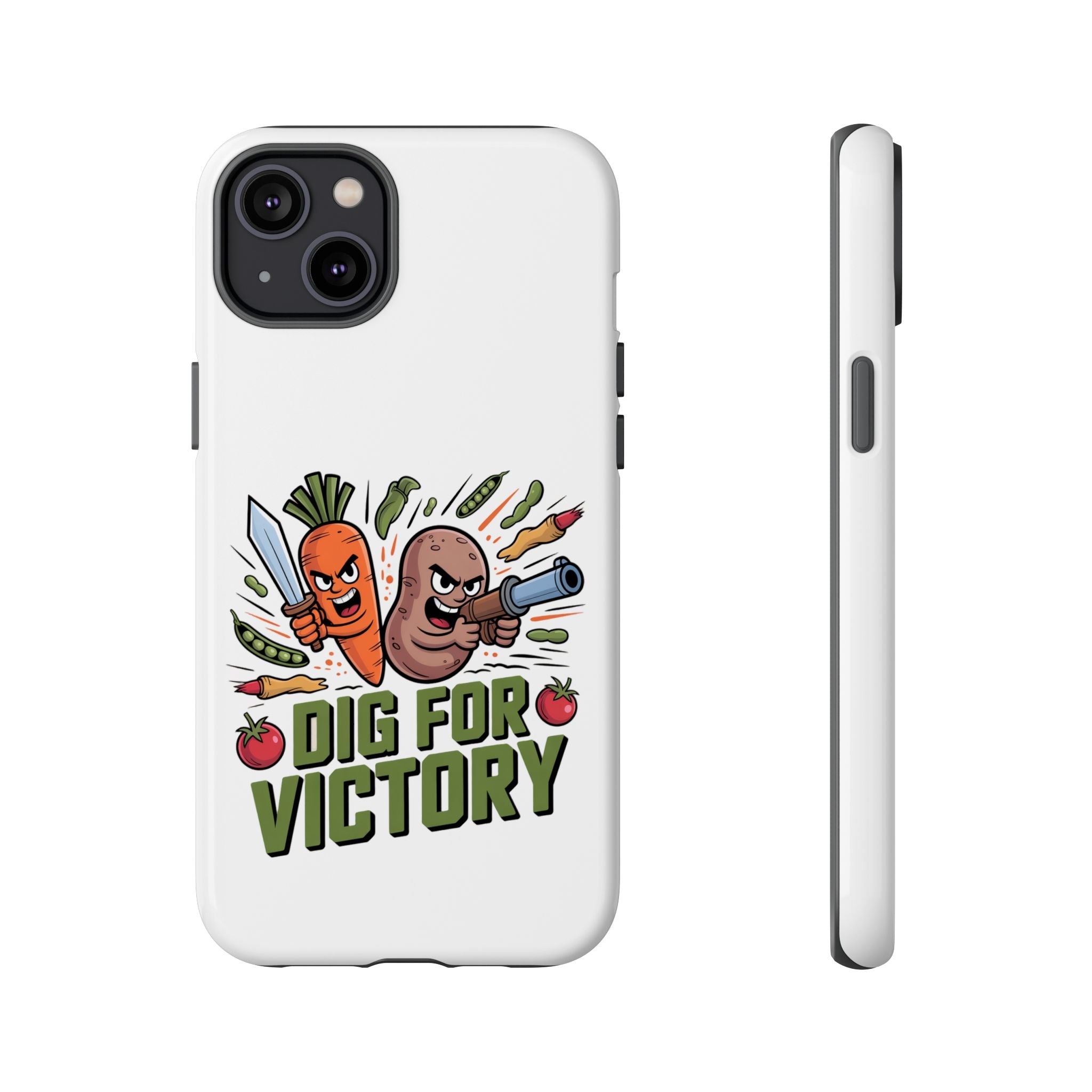 Phone Case — 'Dig For Victory' Veggie Combat Garden Design