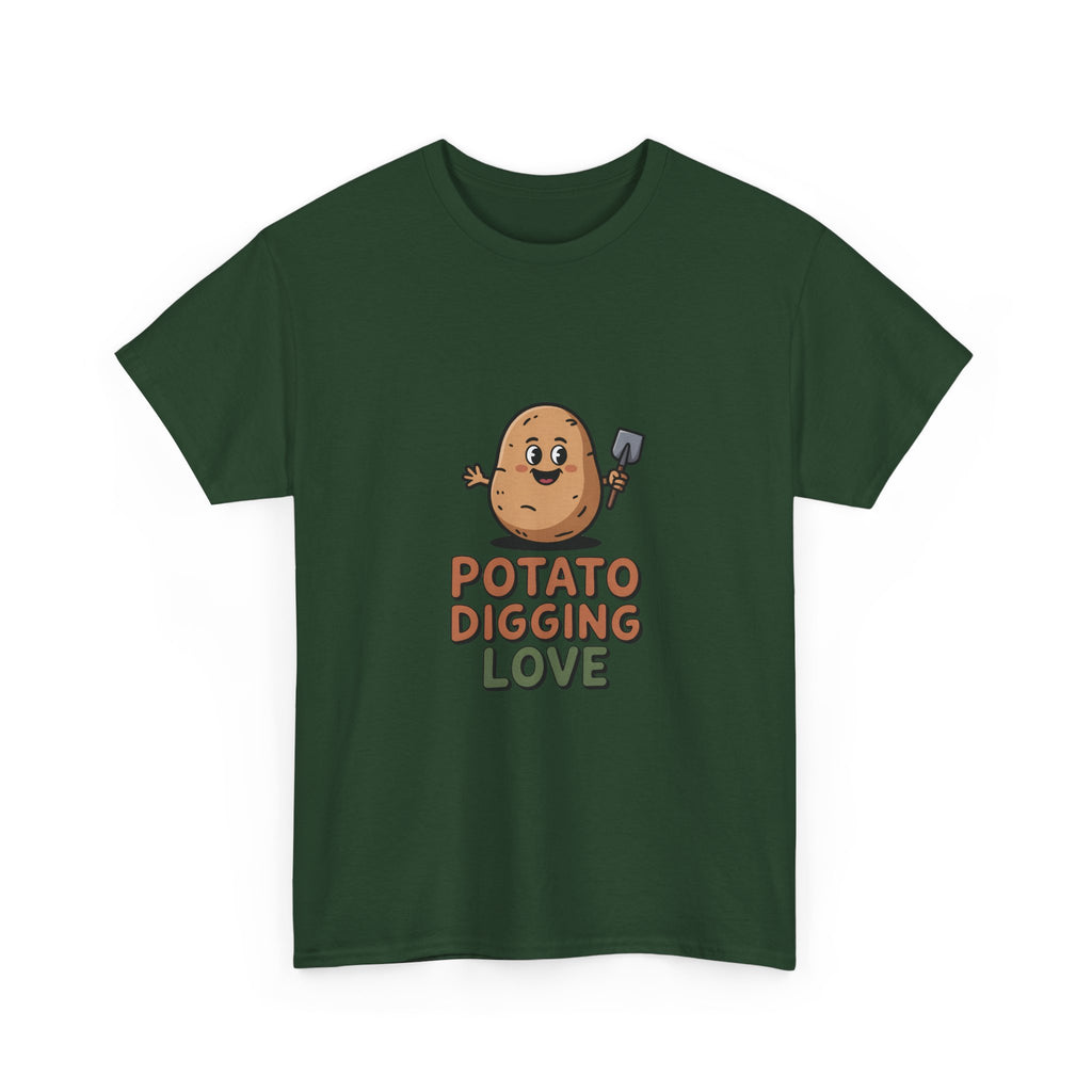 T-Shirt — "Potato Digging Love" Cute Gardening Veggie Tee