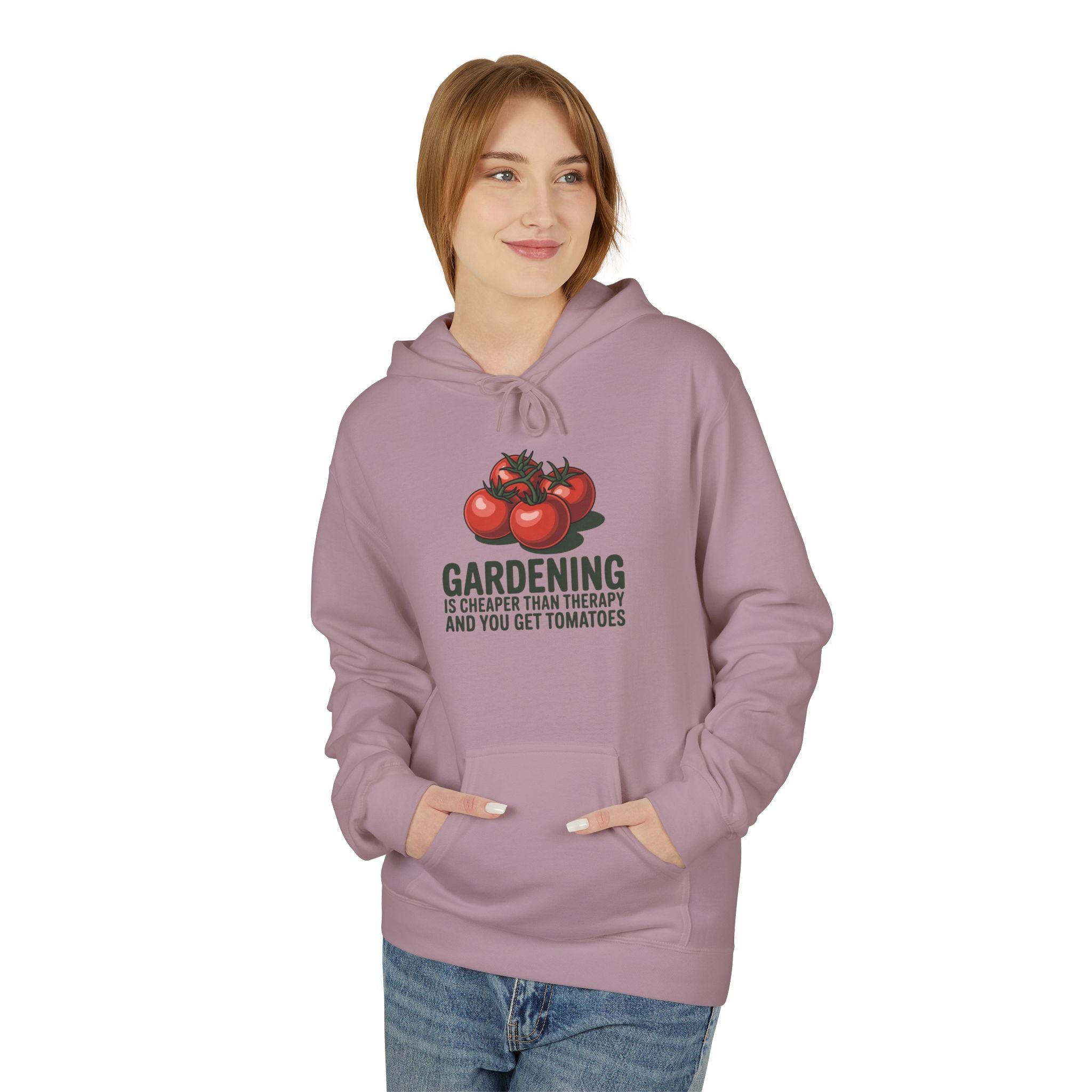 Gardening Is Cheaper Than Therapy Hoodie – Funny Tomato Gardeners Pullover