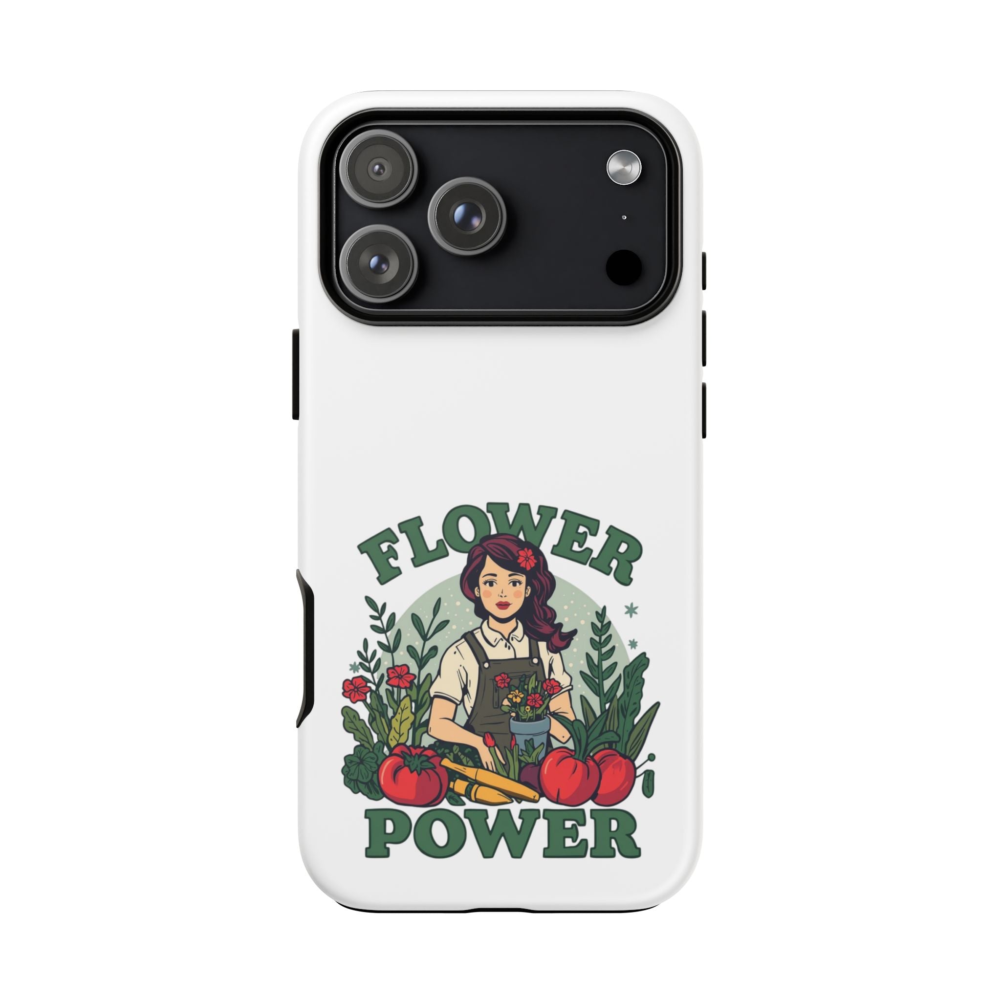 Phone Case - 'Flower Power' Retro Gardener Floral Protective Case