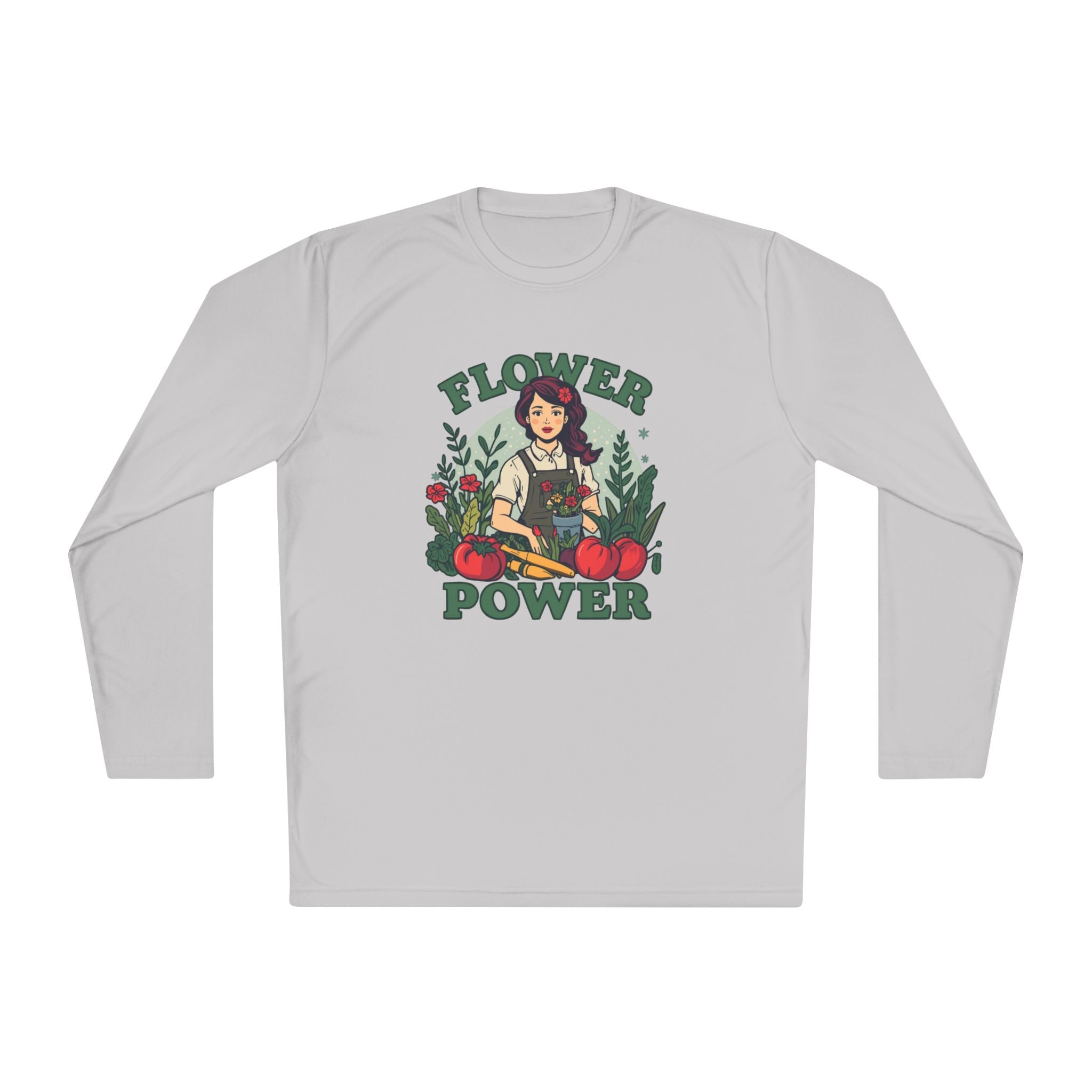 Flower Power Long Sleeve Tee – Vintage Botanical Graphic