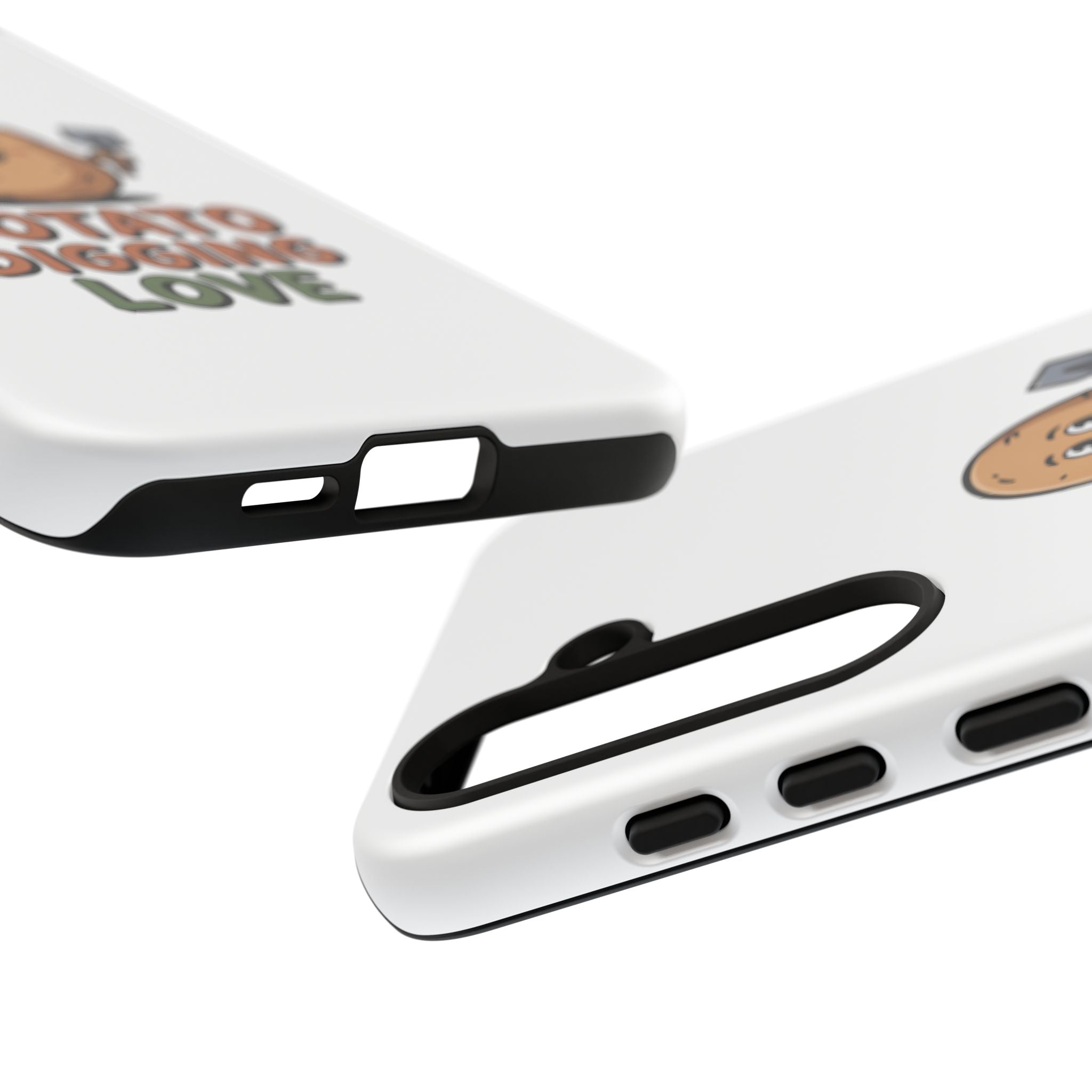 Phone Case — "Potato Digging Love" Cute Gardening Cartoon Protective Cover