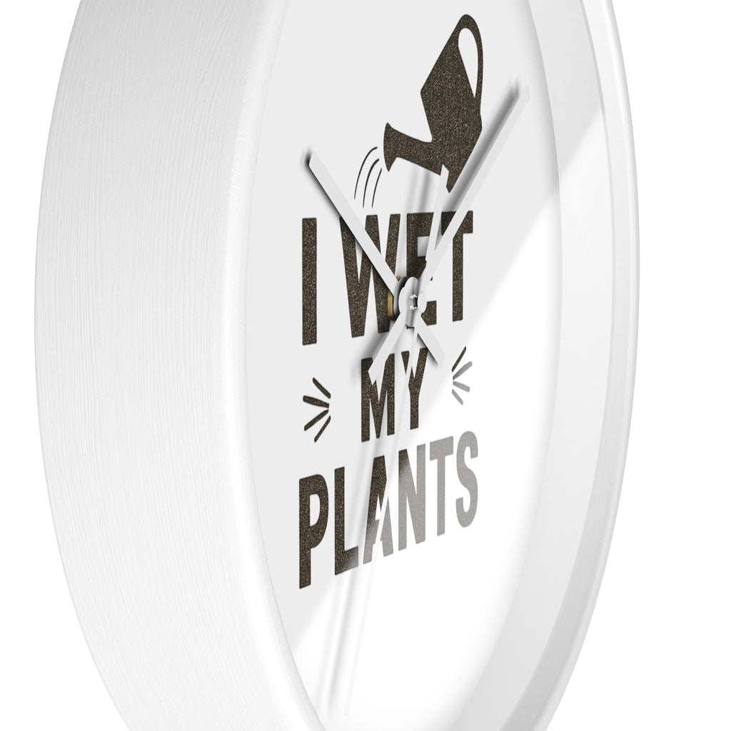 Wall Clock — I Wet My Plants Watering Can Garden Clock
