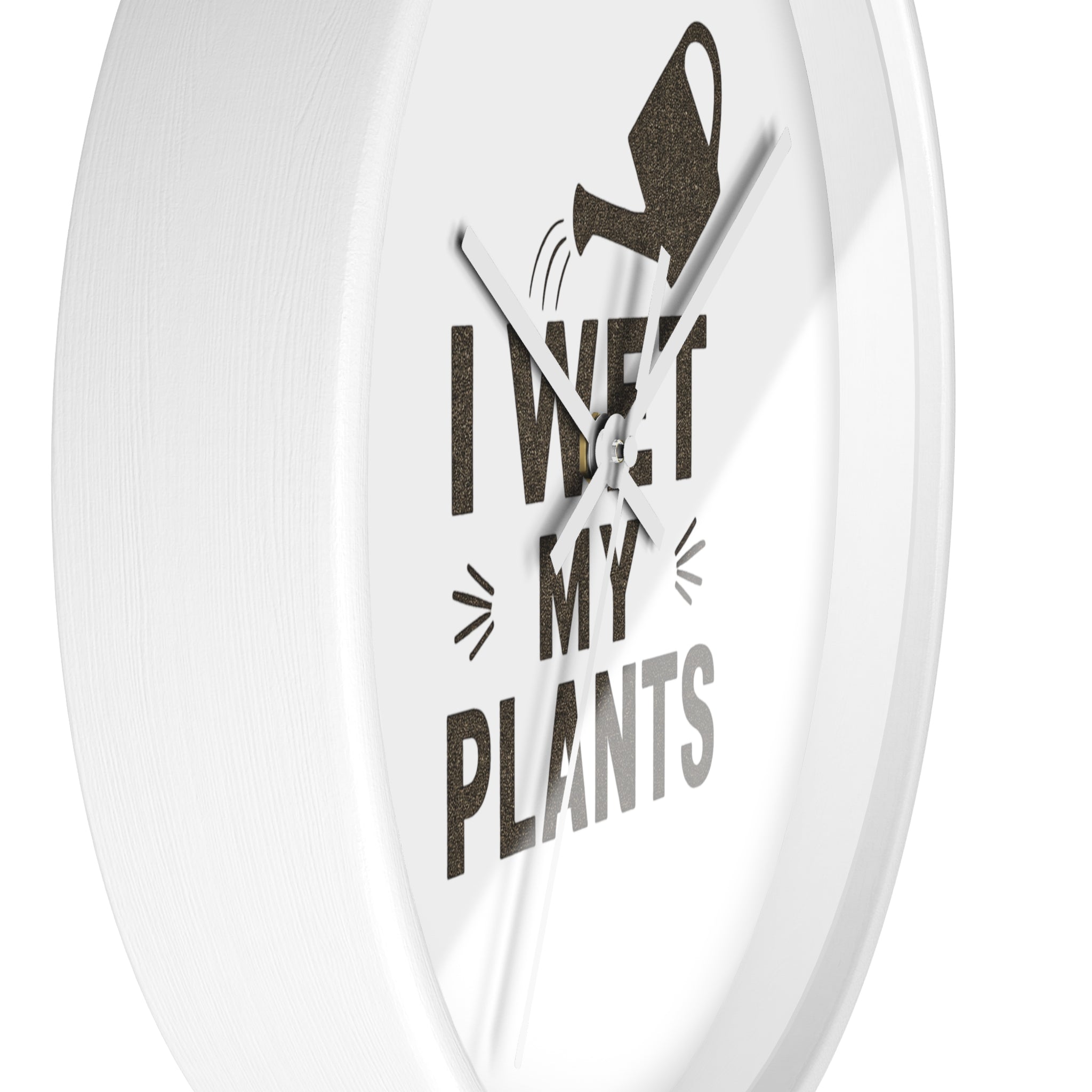 Wall Clock — I Wet My Plants Watering Can Garden Clock