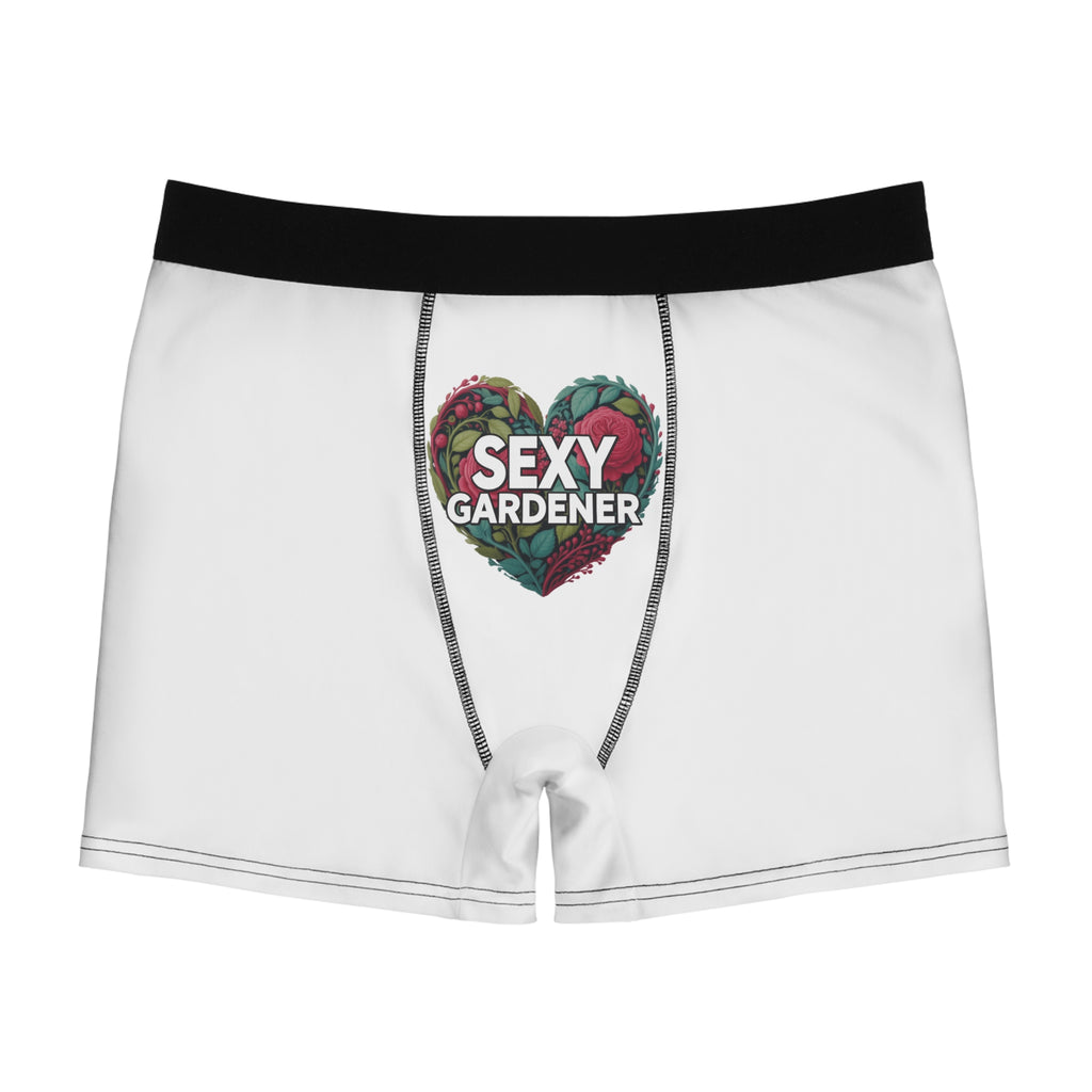 Sexy Gardener Heart Boxer Briefs — Men's Funny Gardening Underwear