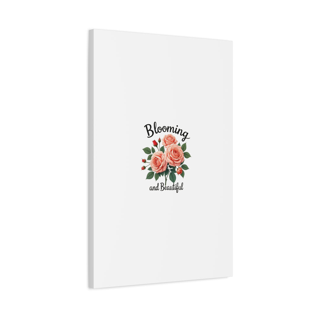 Blooming and Beautiful Rose Bouquet Canvas Wall Art