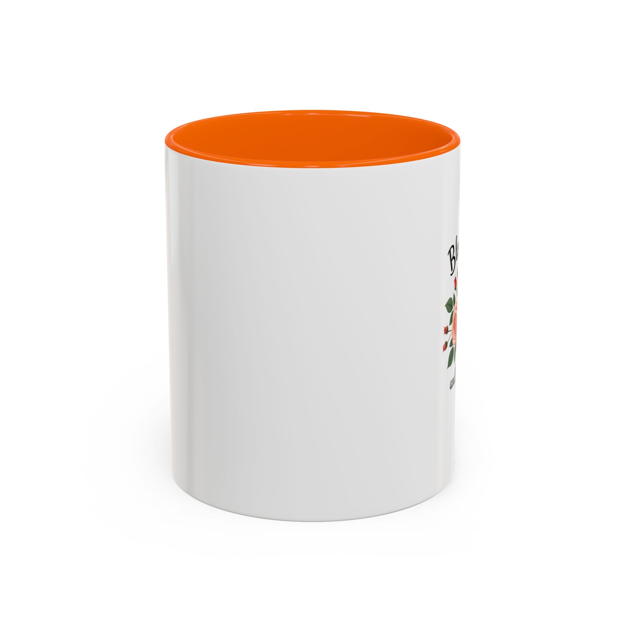 Blooming and Beautiful Accent Coffee Mug - Floral Rose Gift for Mom