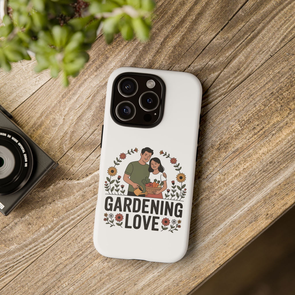 Gardening Love Phone Case — Floral Couple Protective Phone Cover