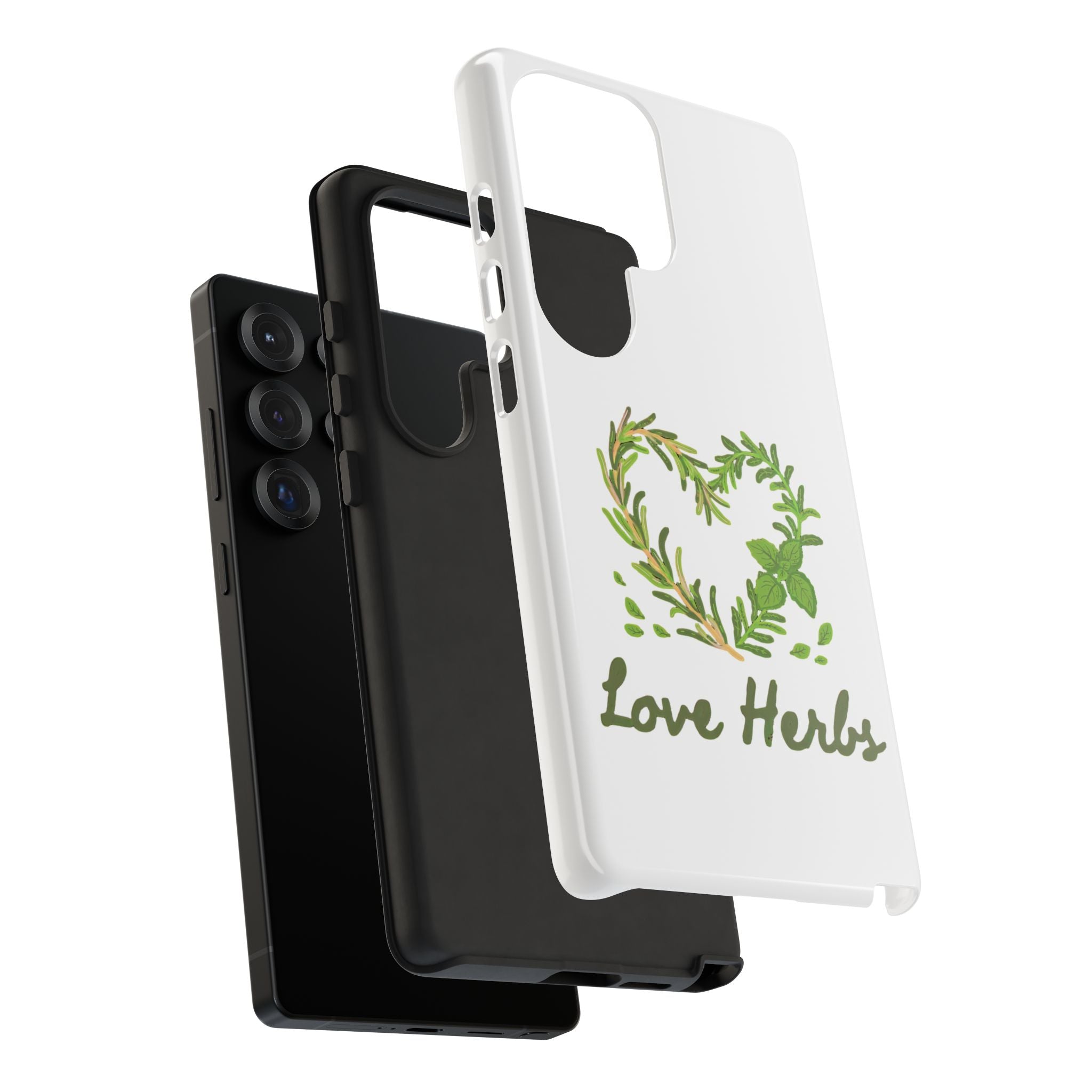 Herb Heart Phone Case - "Love Herbs" Botanical iPhone Cover