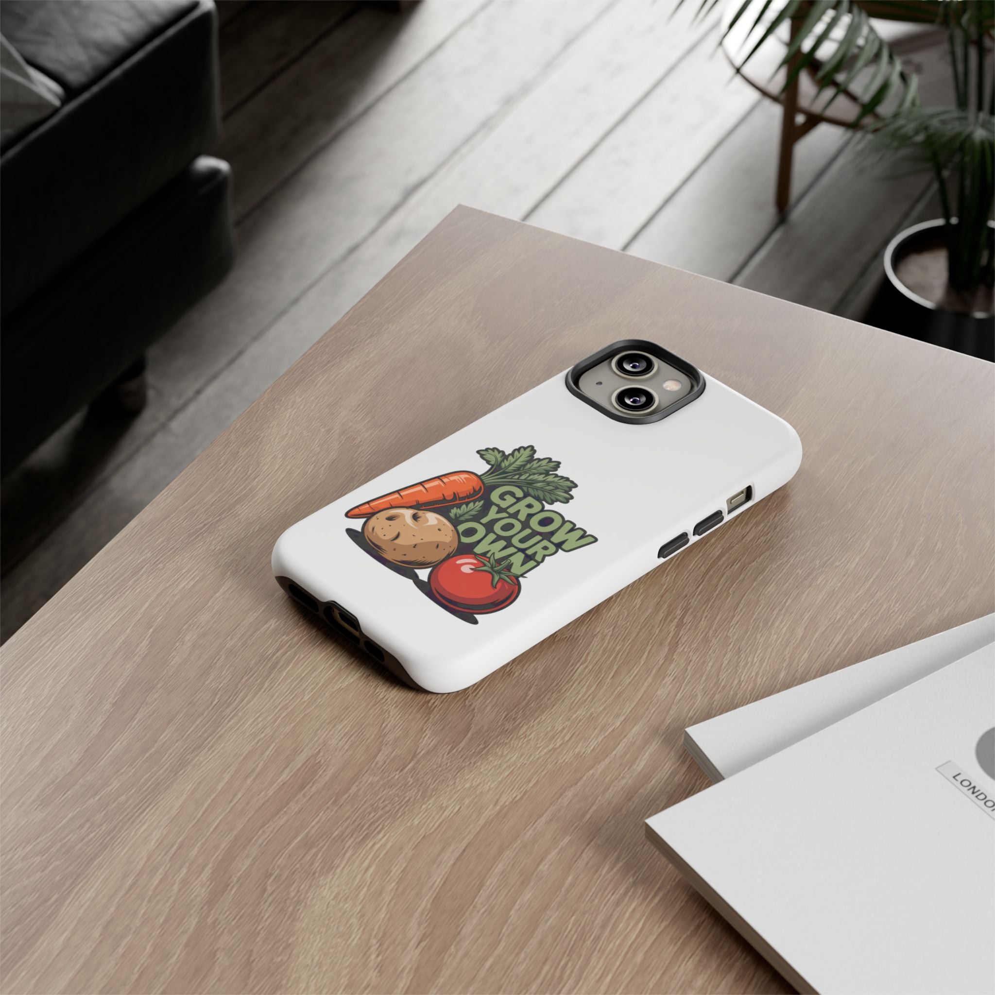 Grow Your Own Vegetables Phone Case — Gardening Carrot Potato Tomato Design