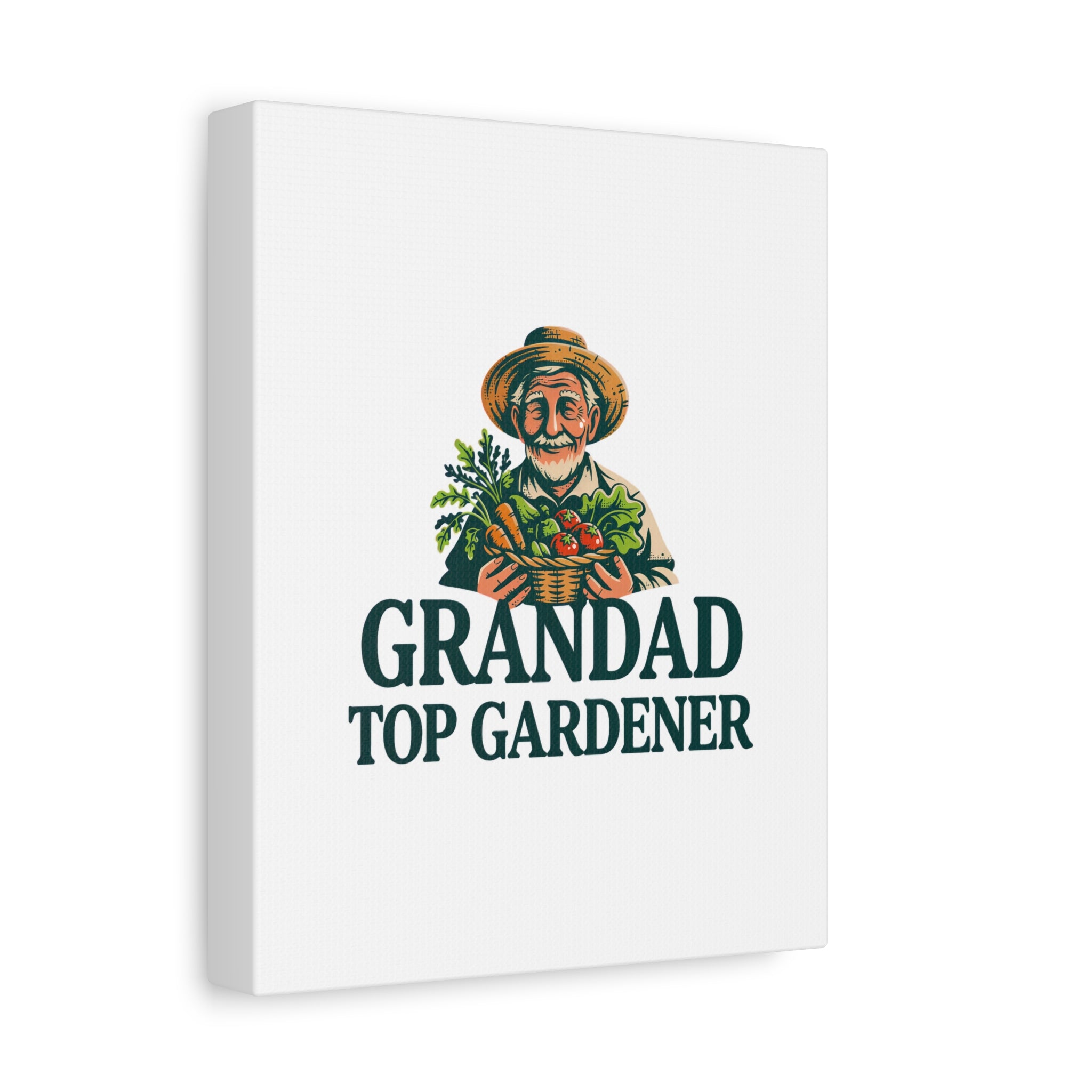 Grandad Top Gardener Canvas – Stretched Matte Wall Art