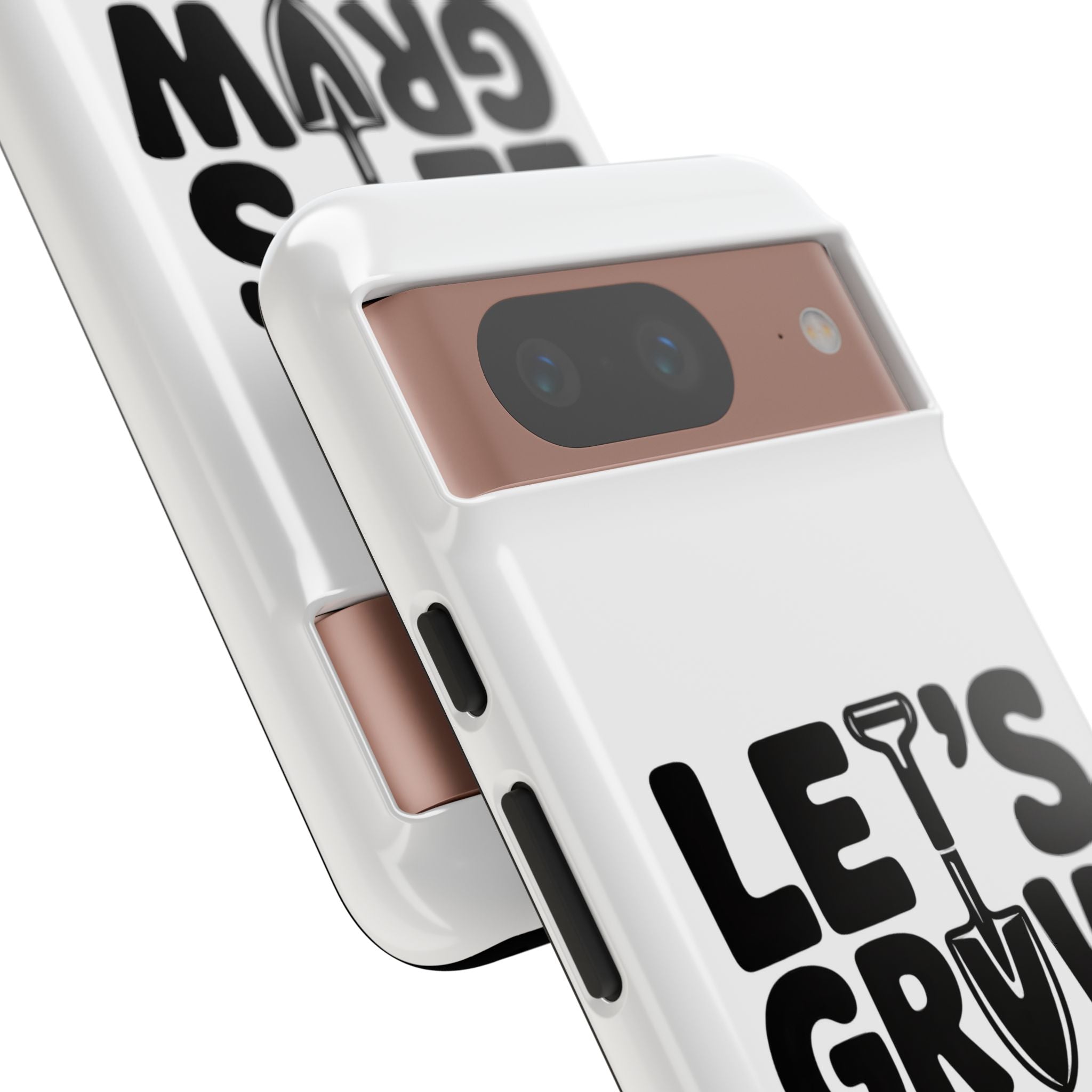 Phone Case - "Let's Grow Stuff" Gardening Shovel Design