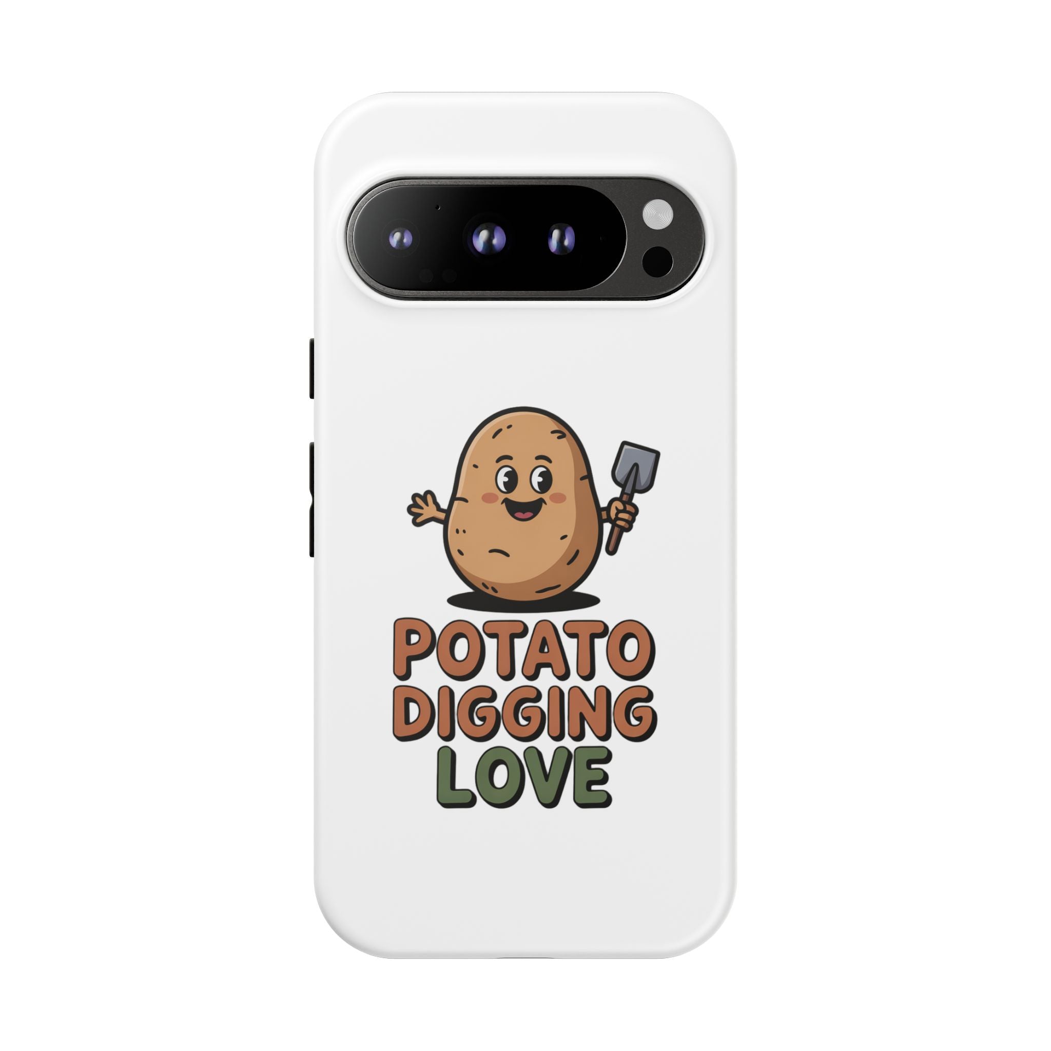 Phone Case — "Potato Digging Love" Cute Gardening Cartoon Protective Cover