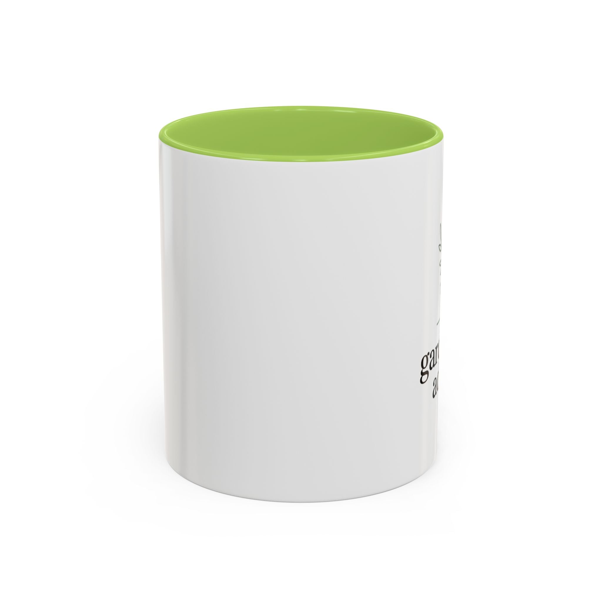 Gardening Addict Accent Coffee Mug — Plant Lover Ceramic Mug (11/15oz)