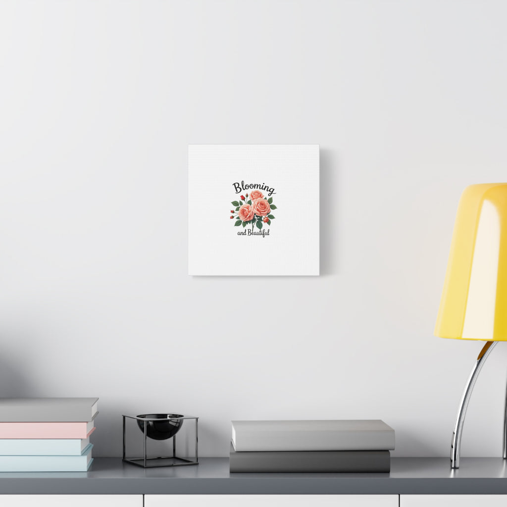 Blooming and Beautiful Rose Bouquet Canvas Wall Art