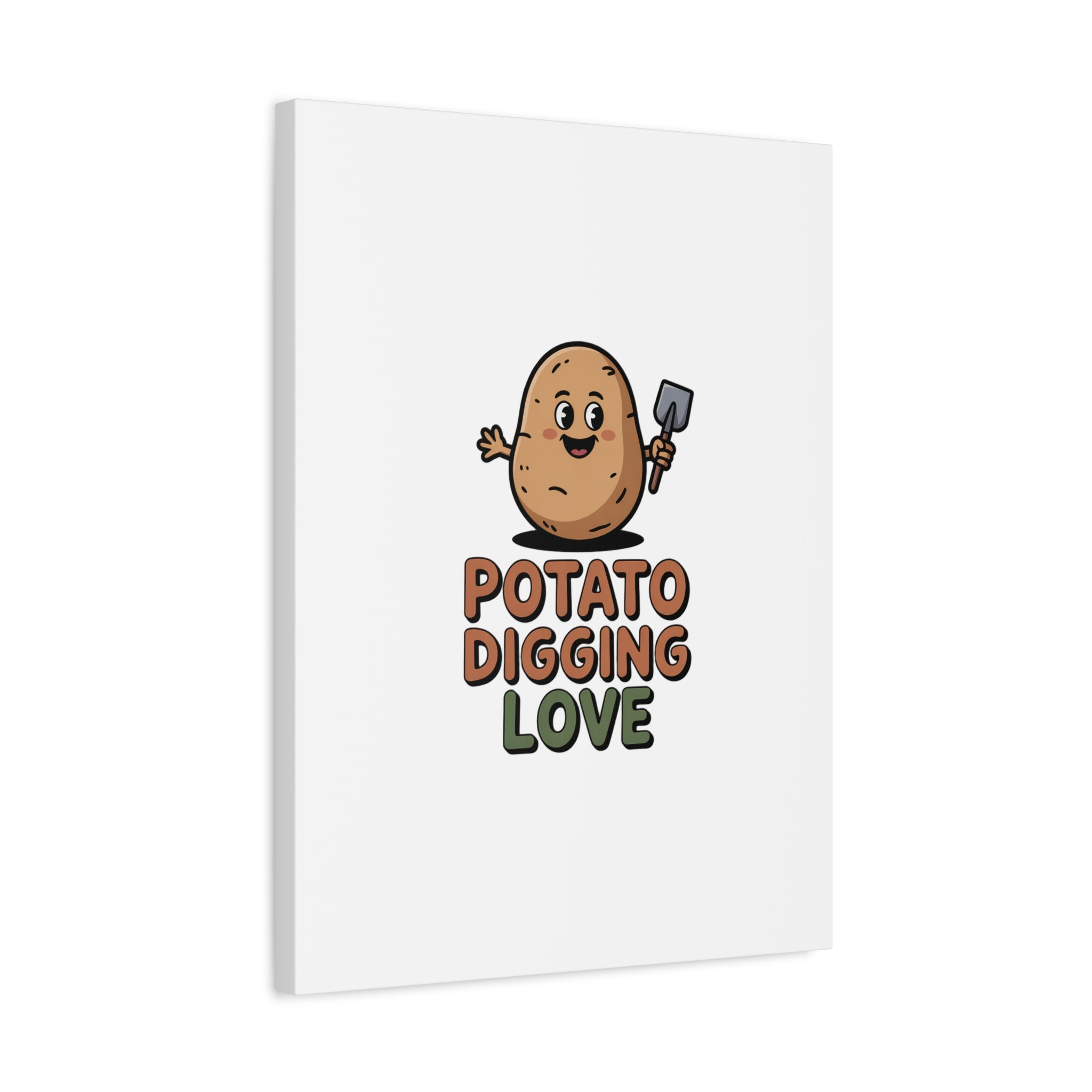 Potato Digging Love Canvas Print