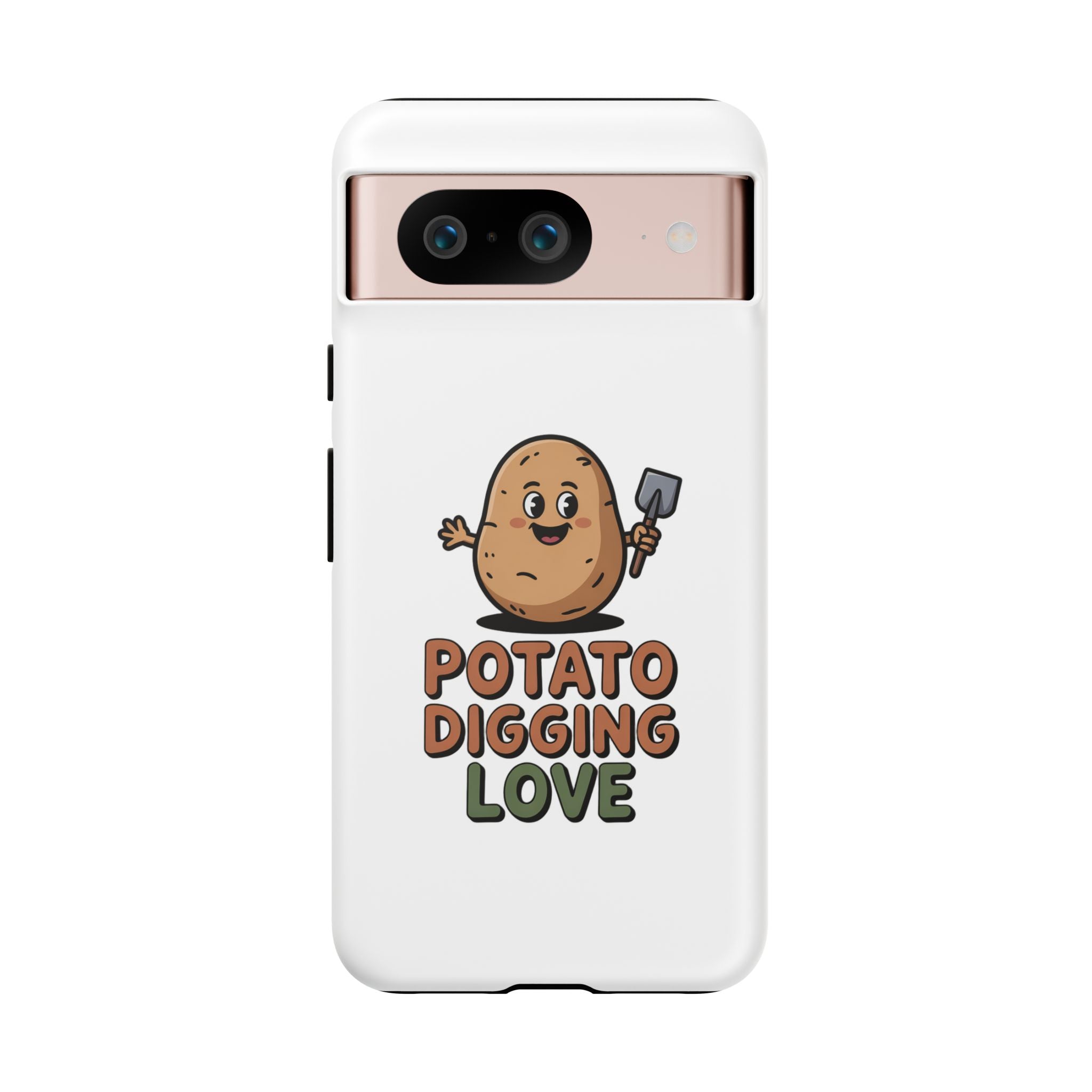 Phone Case — "Potato Digging Love" Cute Gardening Cartoon Protective Cover