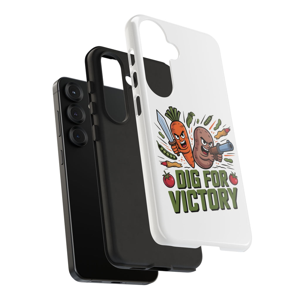 Phone Case — 'Dig For Victory' Veggie Combat Garden Design