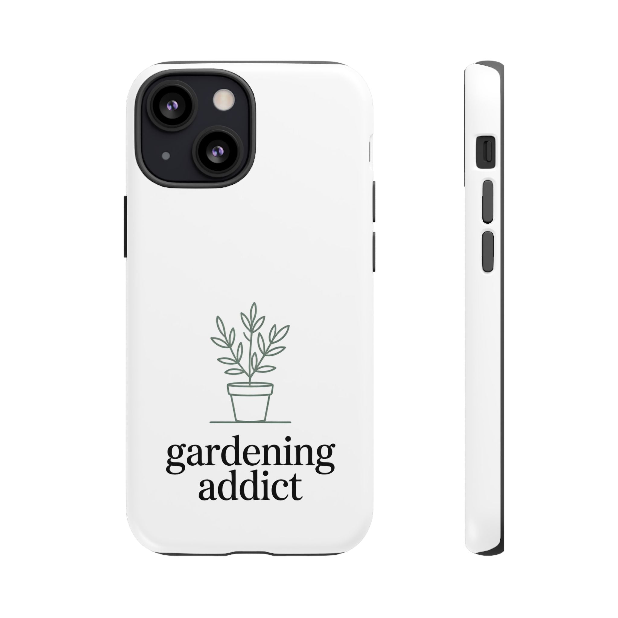 Phone Case — 'gardening addict' Minimal Plant Design
