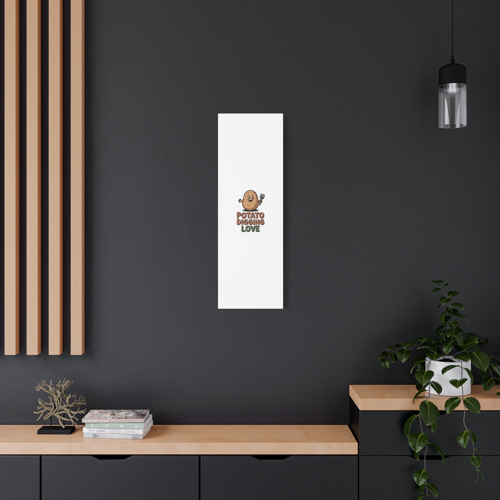 Potato Digging Love Canvas Print