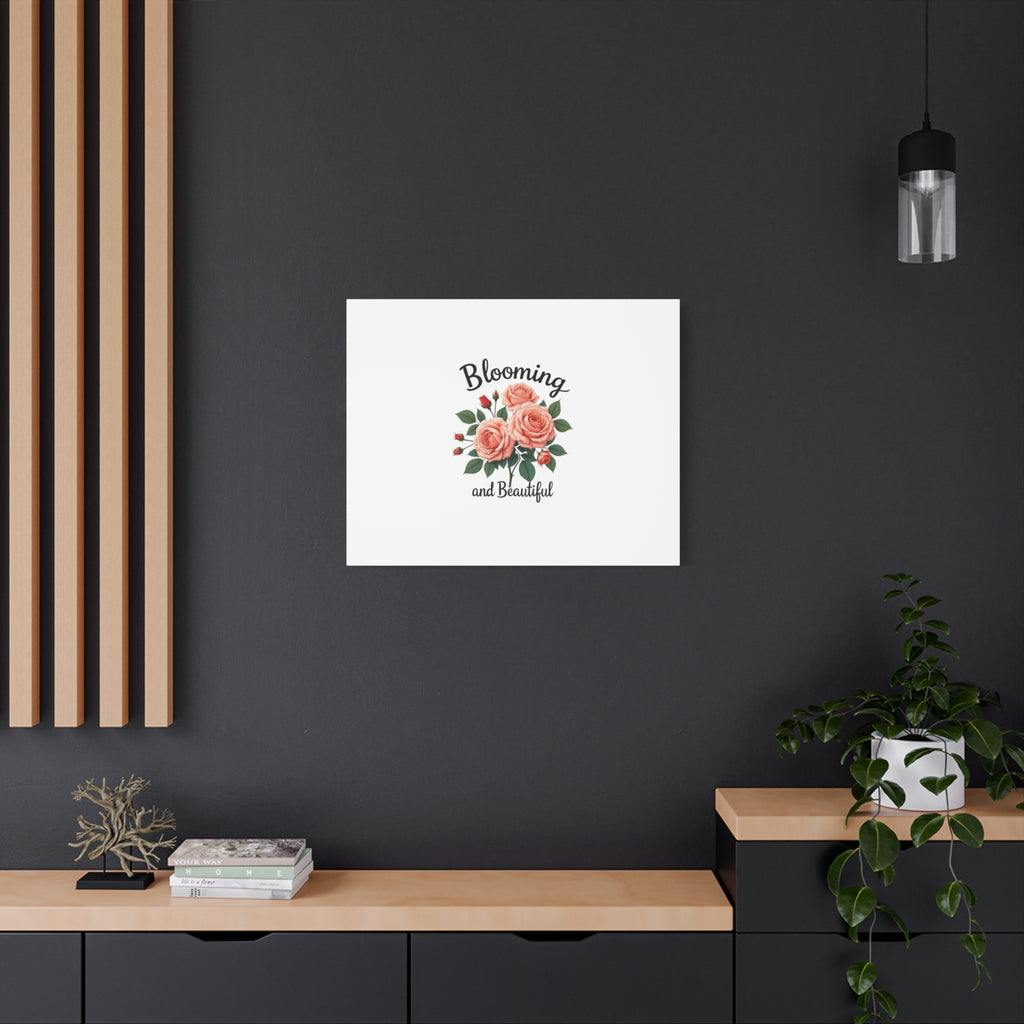 Blooming and Beautiful Rose Bouquet Canvas Wall Art