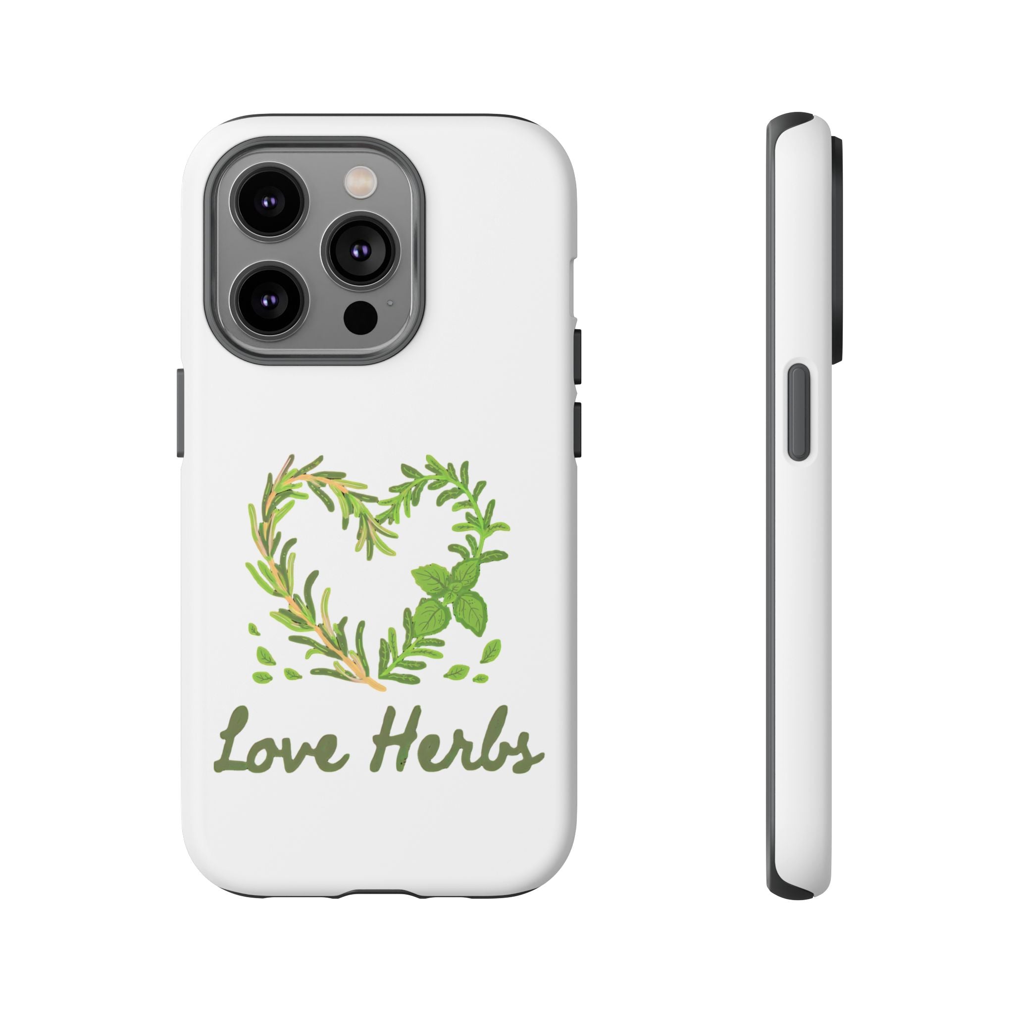 Herb Heart Phone Case - "Love Herbs" Botanical iPhone Cover