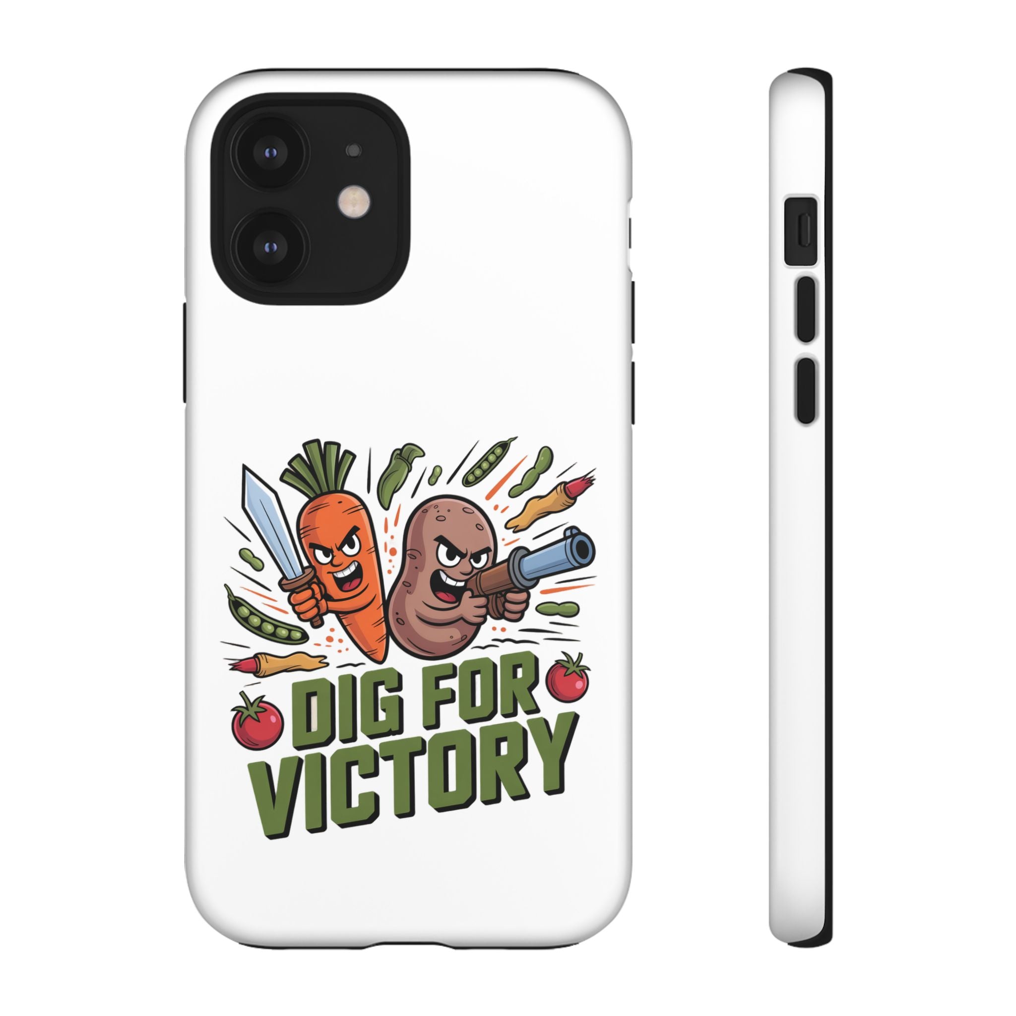 Phone Case — 'Dig For Victory' Veggie Combat Garden Design