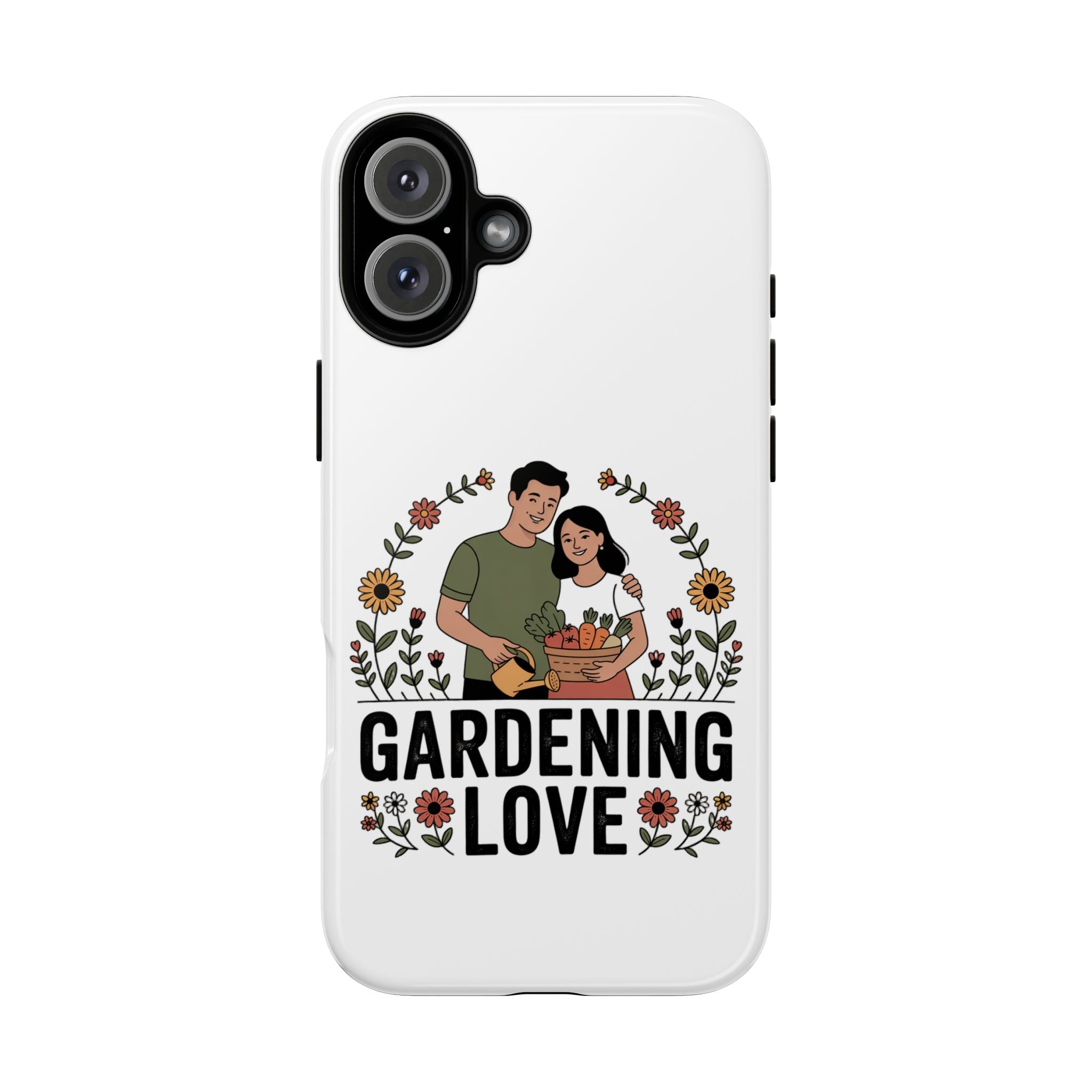 Gardening Love Phone Case — Floral Couple Protective Phone Cover