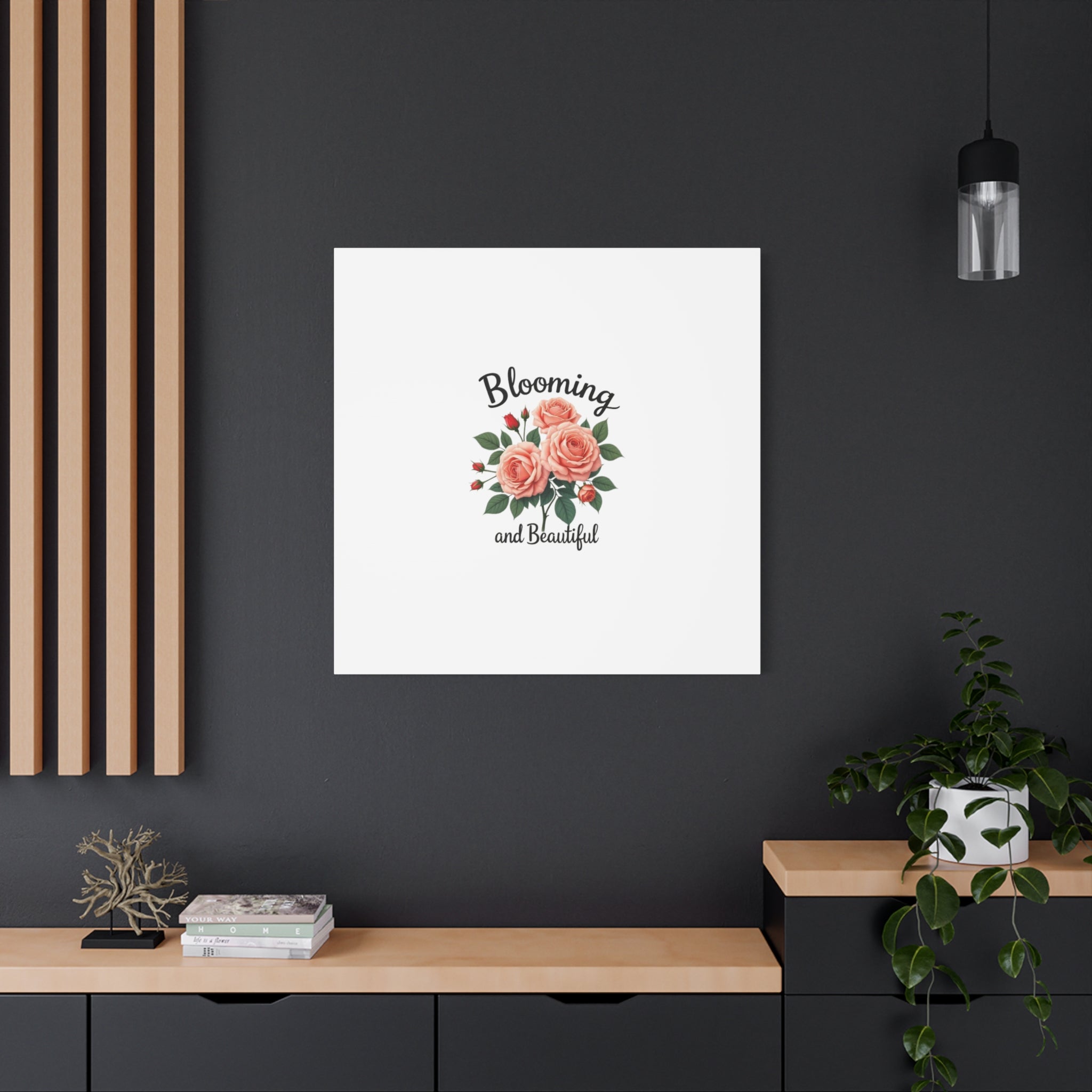 Blooming and Beautiful Rose Bouquet Canvas Wall Art