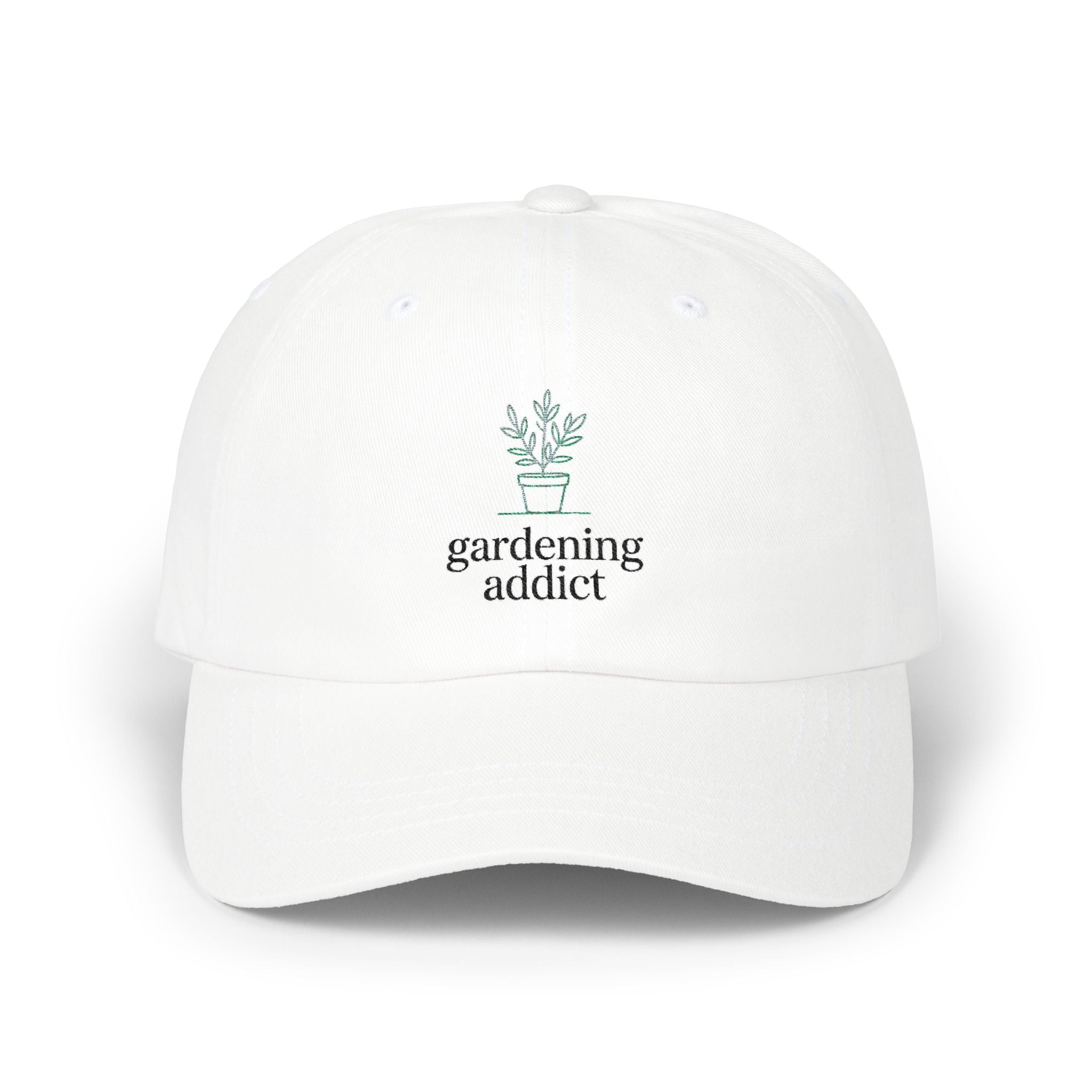 Gardening Addict Cap — Embroidered Plant Pot Hat for Garden Lovers