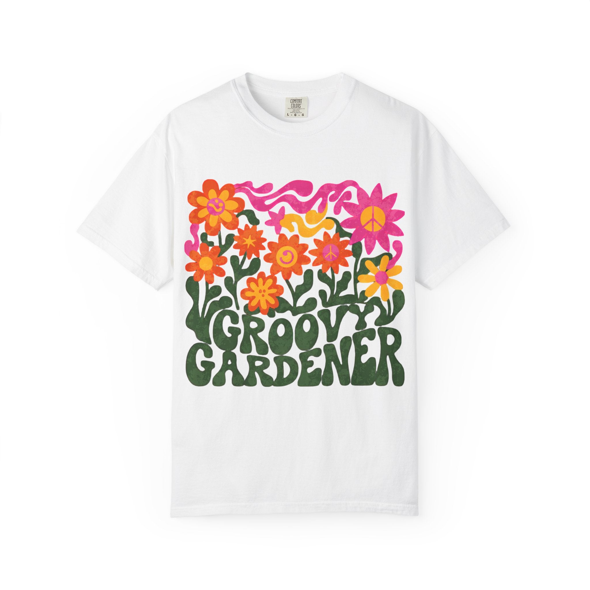 Groovy Gardener T-Shirt — Retro Flower Garden Graphic Tee