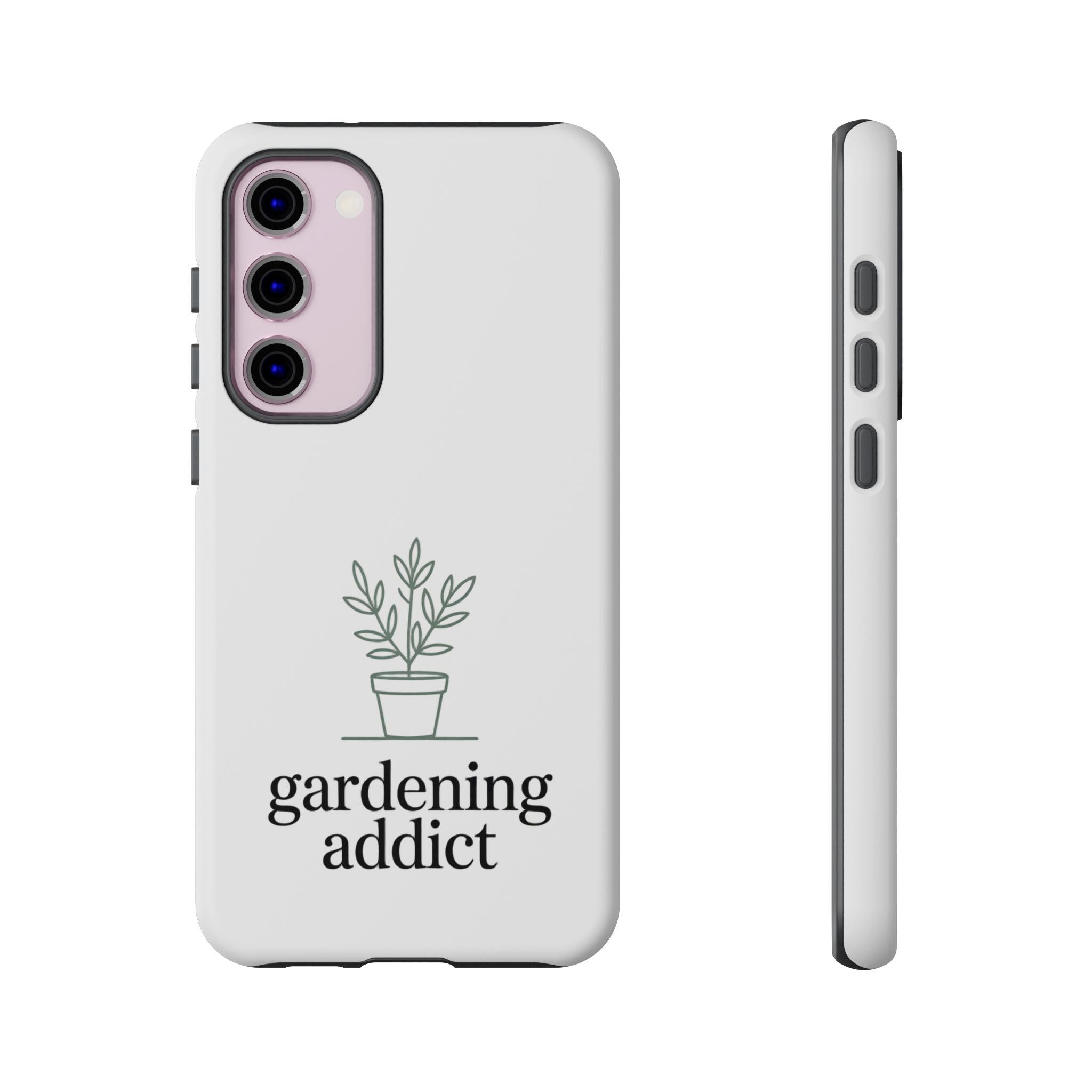 Phone Case — 'gardening addict' Minimal Plant Design