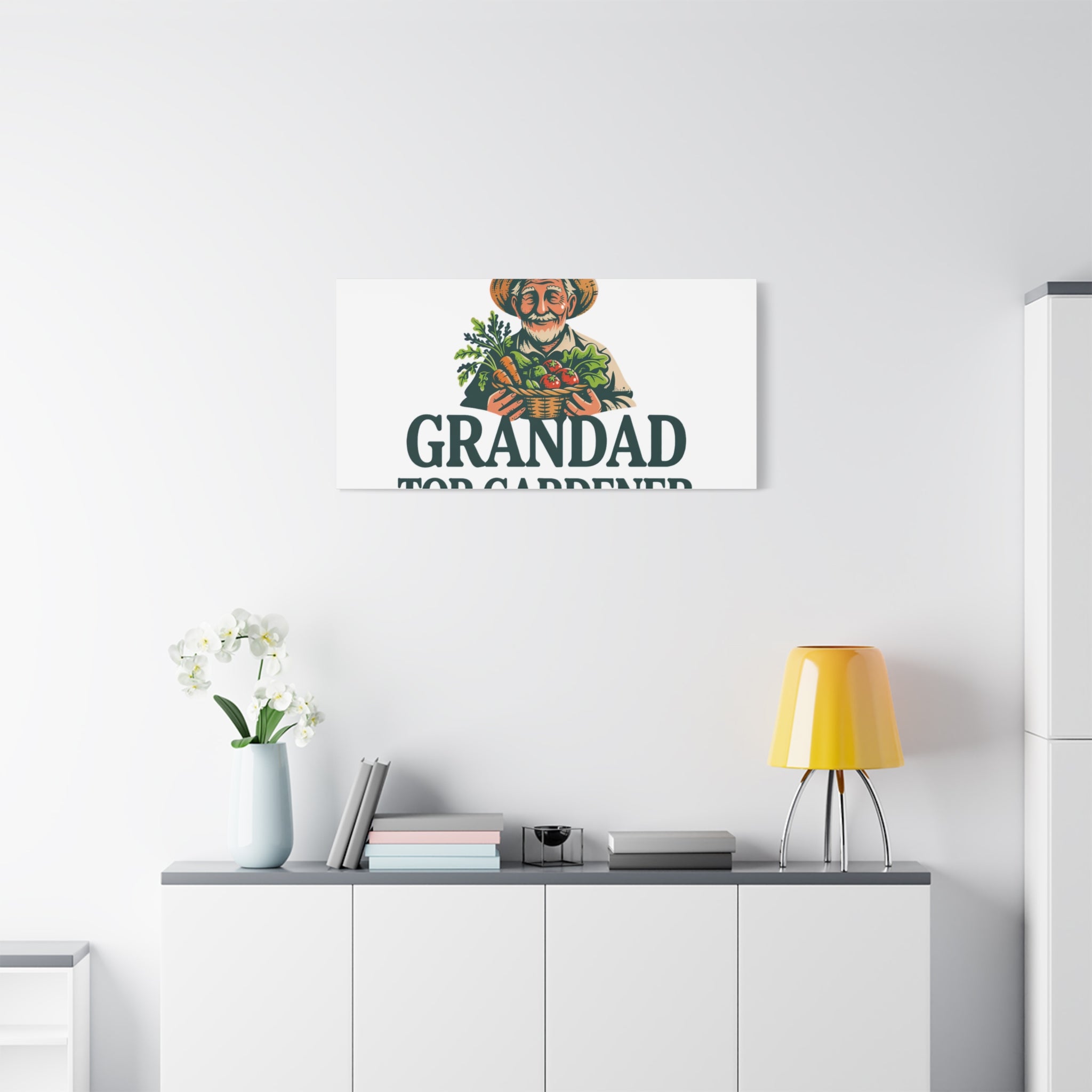 Grandad Top Gardener Canvas – Stretched Matte Wall Art
