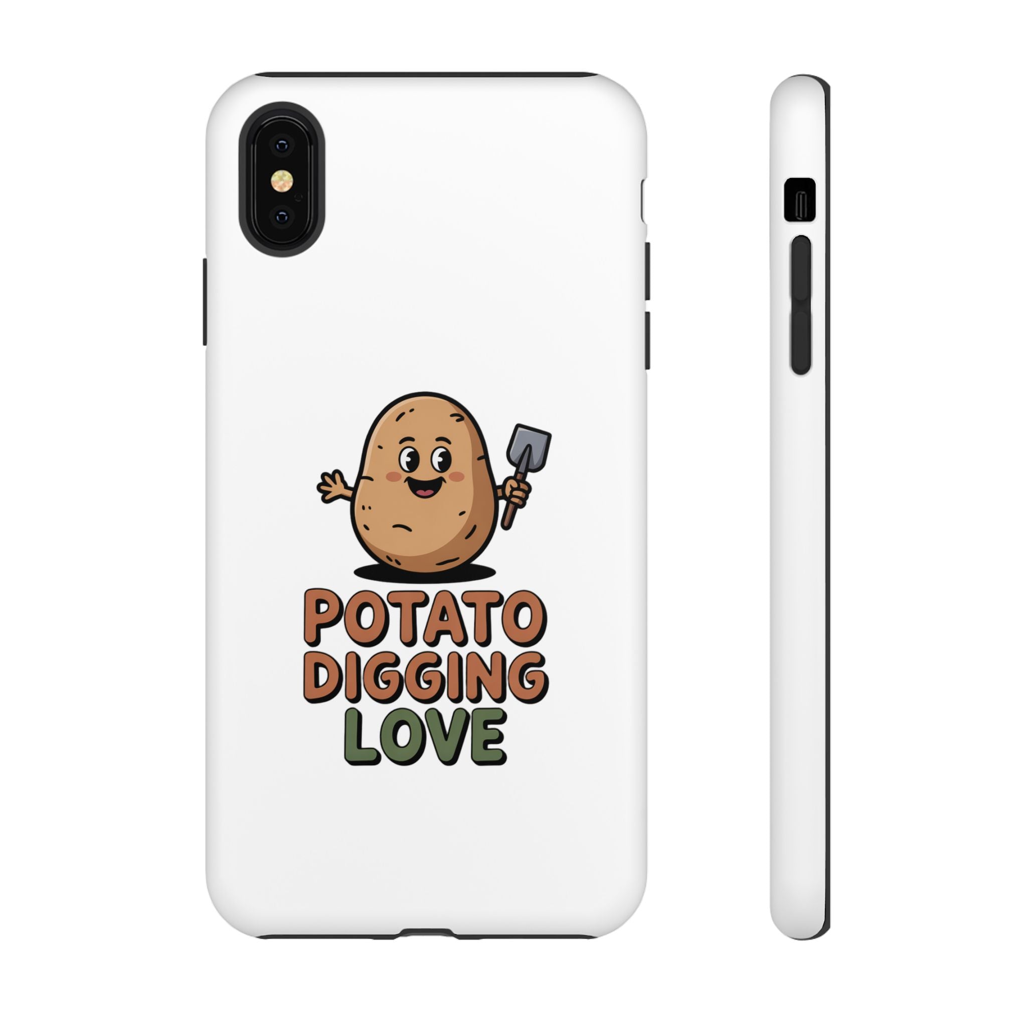 Phone Case — "Potato Digging Love" Cute Gardening Cartoon Protective Cover