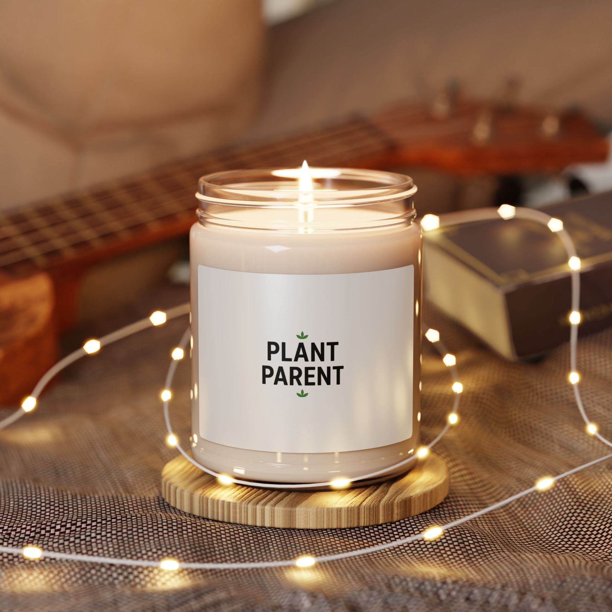 Plant Parent Scented Soy Candle — 9oz Aromatic Jar for Plant Lovers