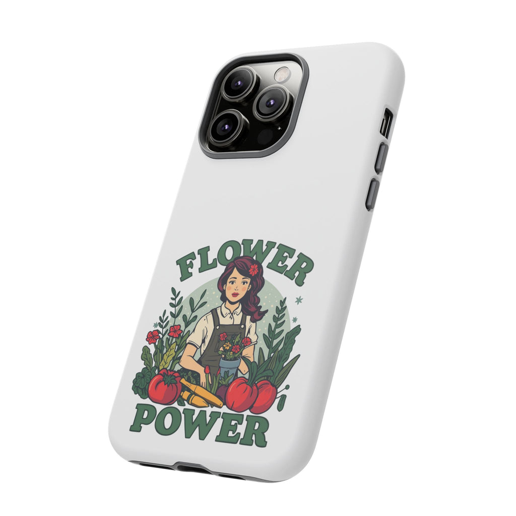 Phone Case - 'Flower Power' Retro Gardener Floral Protective Case