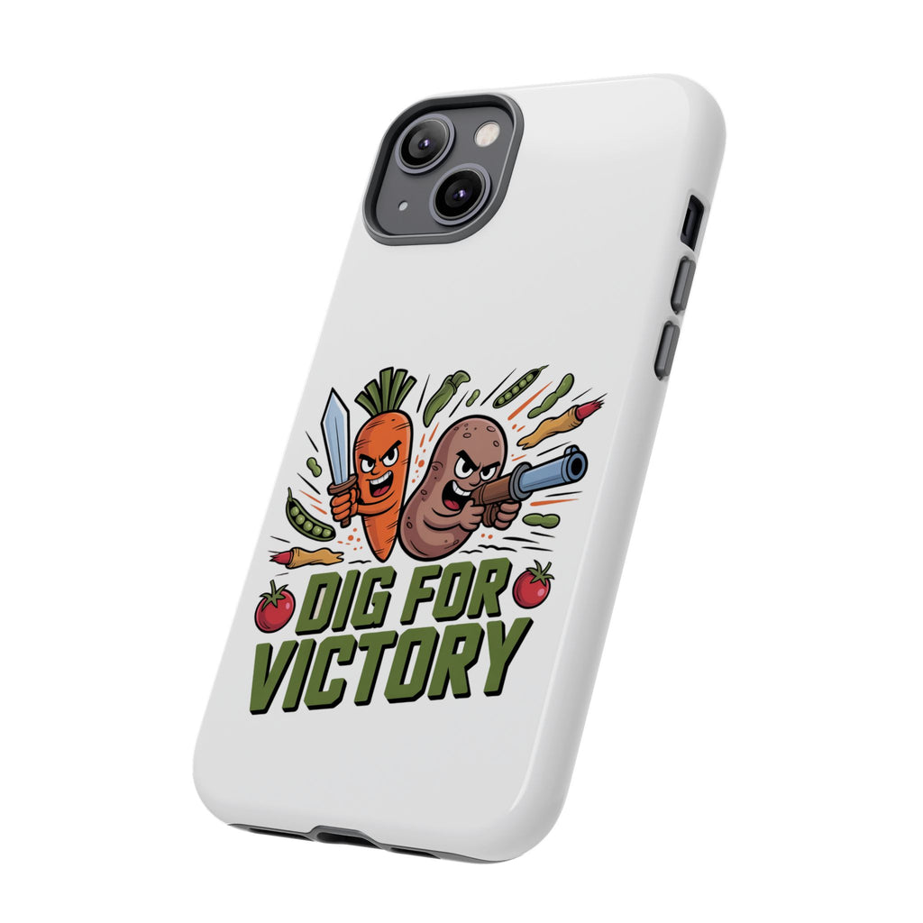 Phone Case — 'Dig For Victory' Veggie Combat Garden Design