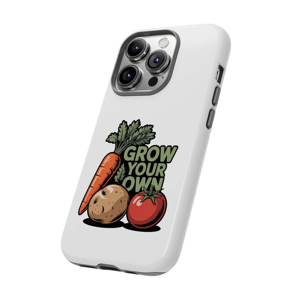 Grow Your Own Vegetables Phone Case — Gardening Carrot Potato Tomato Design