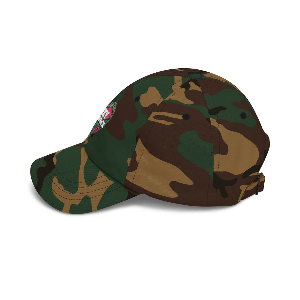 Classic Dad Cap — "Sexy Gardener" Floral Heart Embroidered Hat