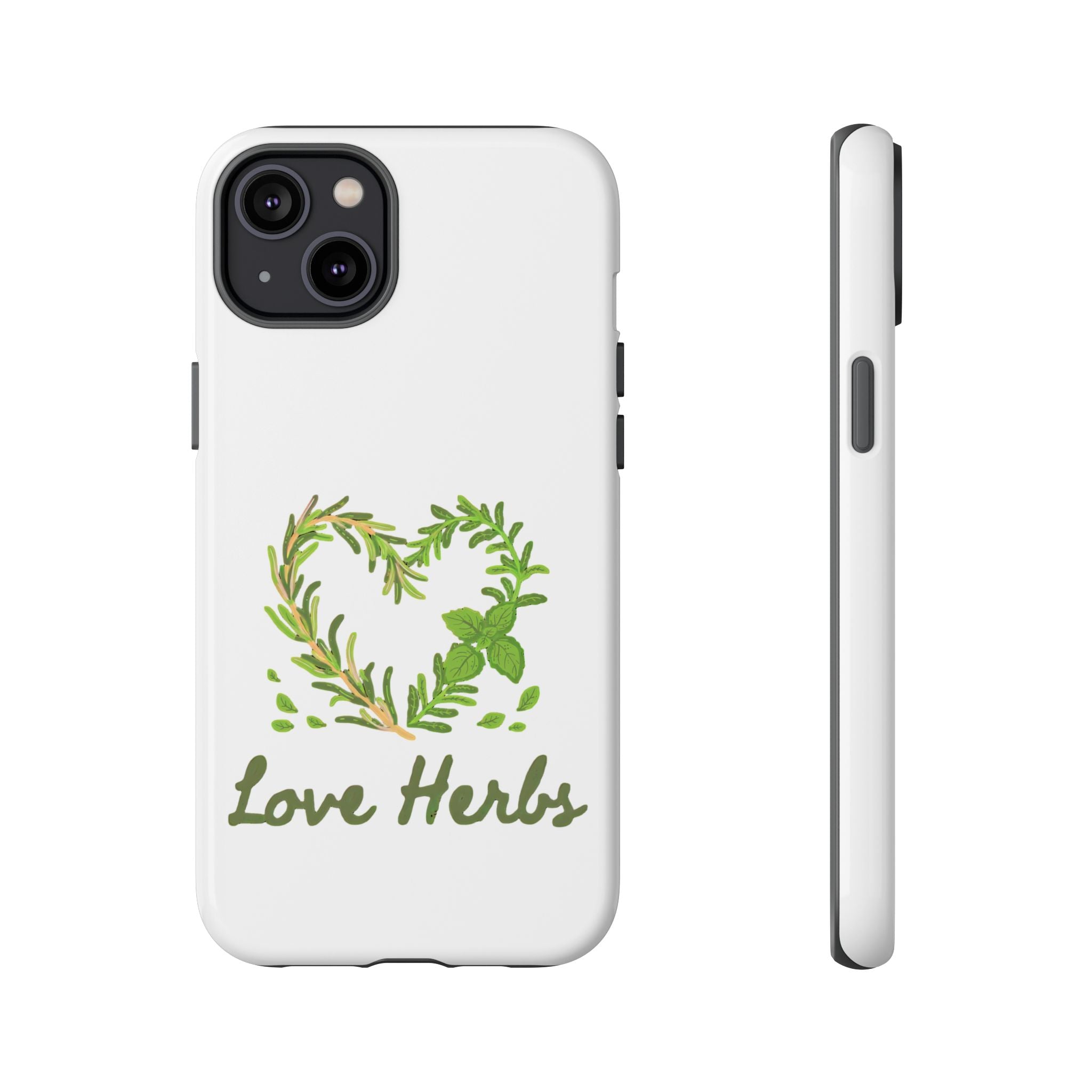 Herb Heart Phone Case - "Love Herbs" Botanical iPhone Cover