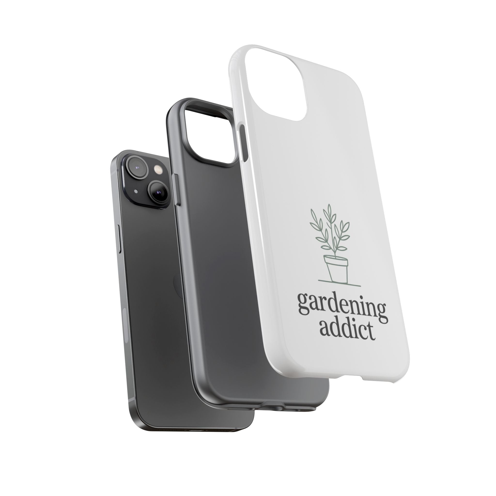 Phone Case — 'gardening addict' Minimal Plant Design