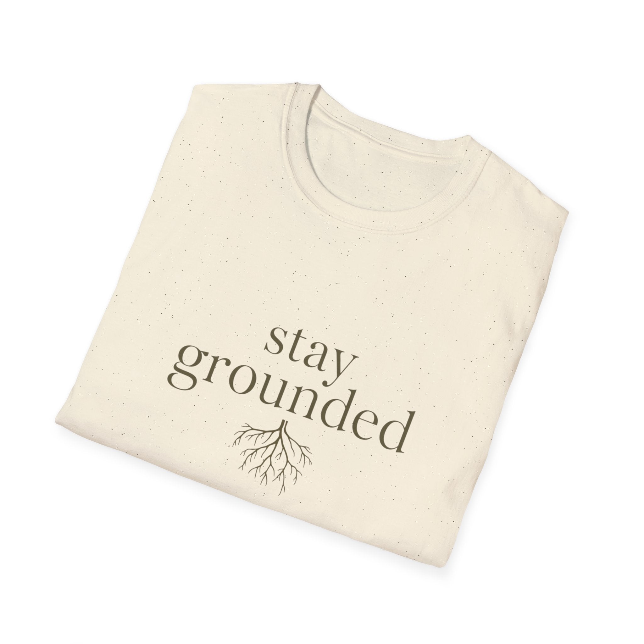 Stay Grounded Tee — Minimalist Rooted Graphic T-Shirt